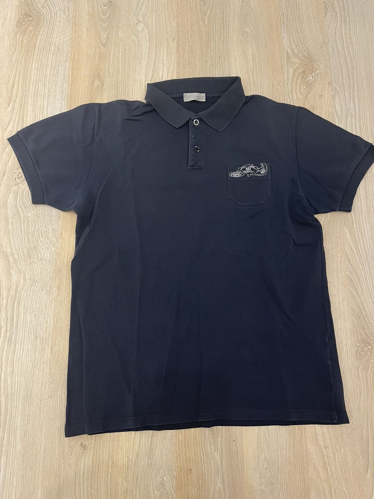 Forget-Me-Not Embroidery Polo