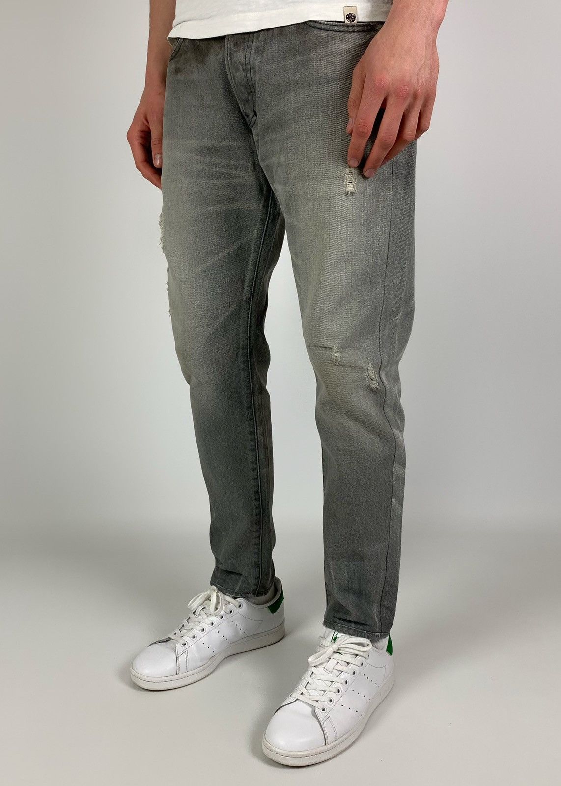 Prps PRPS Faded Cropped Denim Jeans Pants Size 32 Size US 32 / EU 48 - 2 Thumbnail