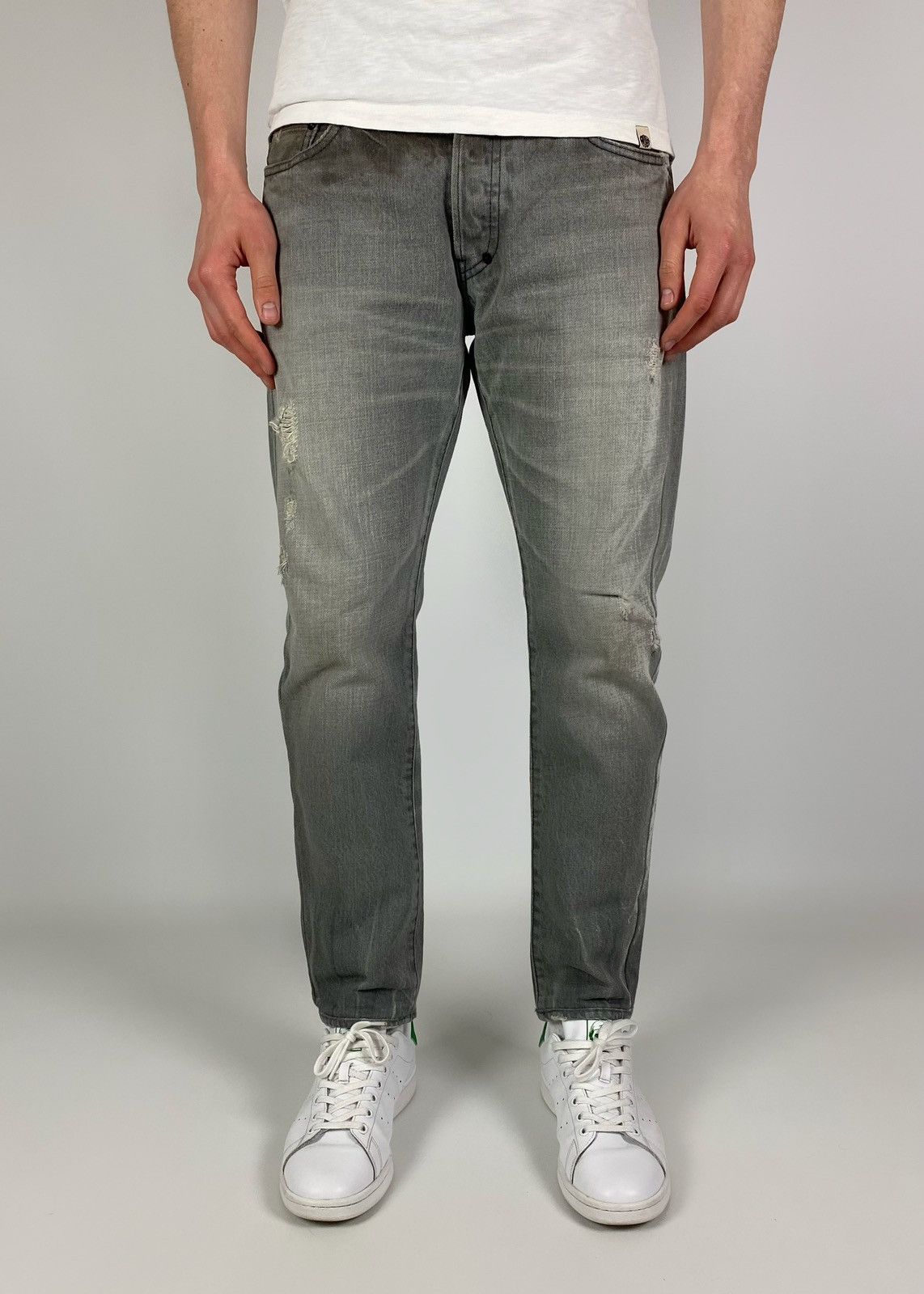 Prps PRPS Faded Cropped Denim Jeans Pants Size 32 Size US 32 / EU 48 - 1 Thumbnail