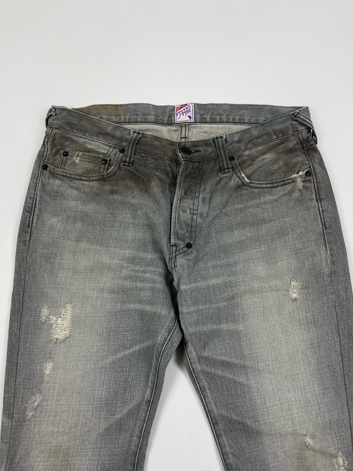 Prps PRPS Faded Cropped Denim Jeans Pants Size 32 Size US 32 / EU 48 - 5 Thumbnail
