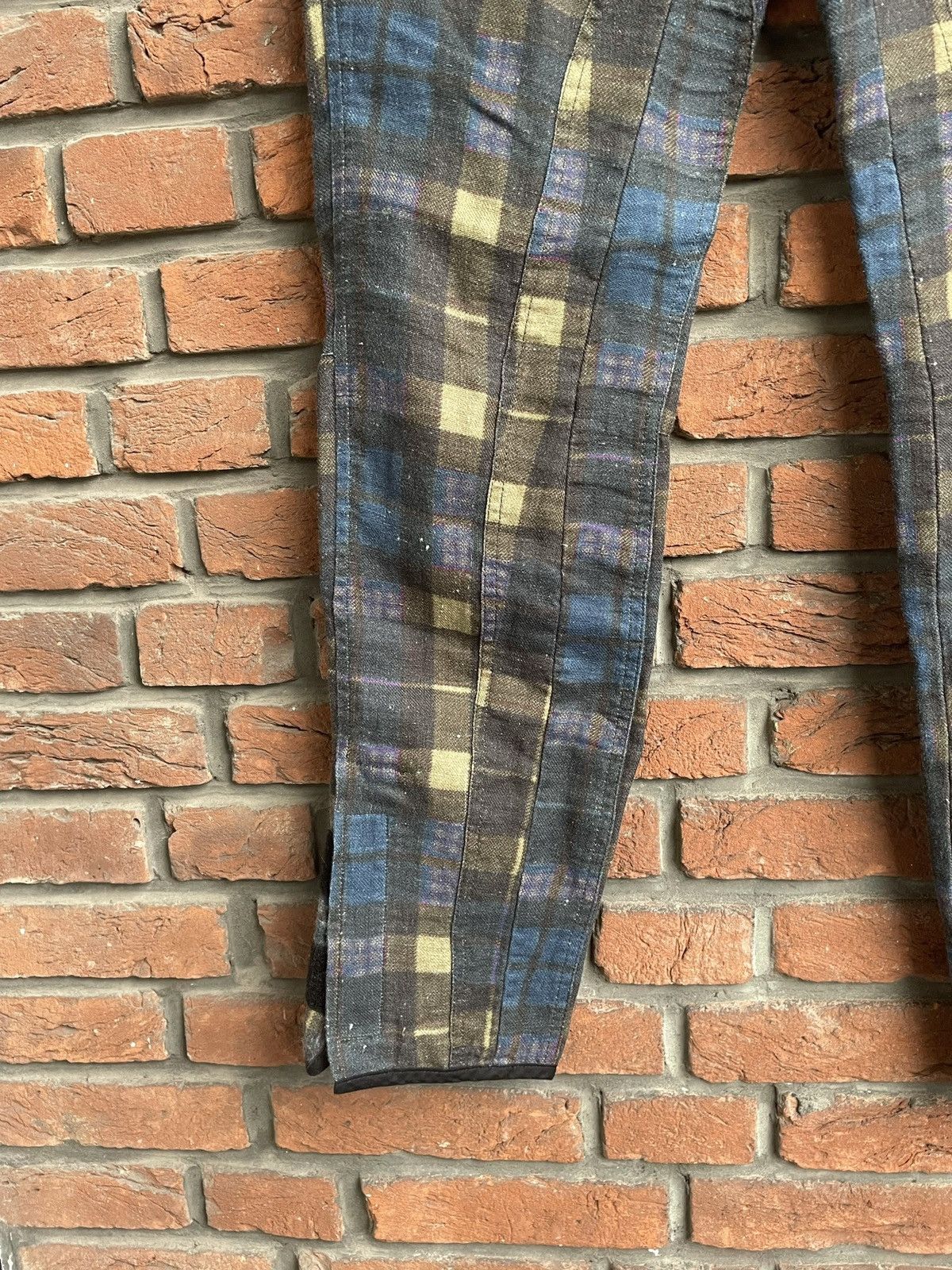 Dries Van Noten Checkered Linen Velcro Pants Size US 30 / EU 46 - 6 Thumbnail