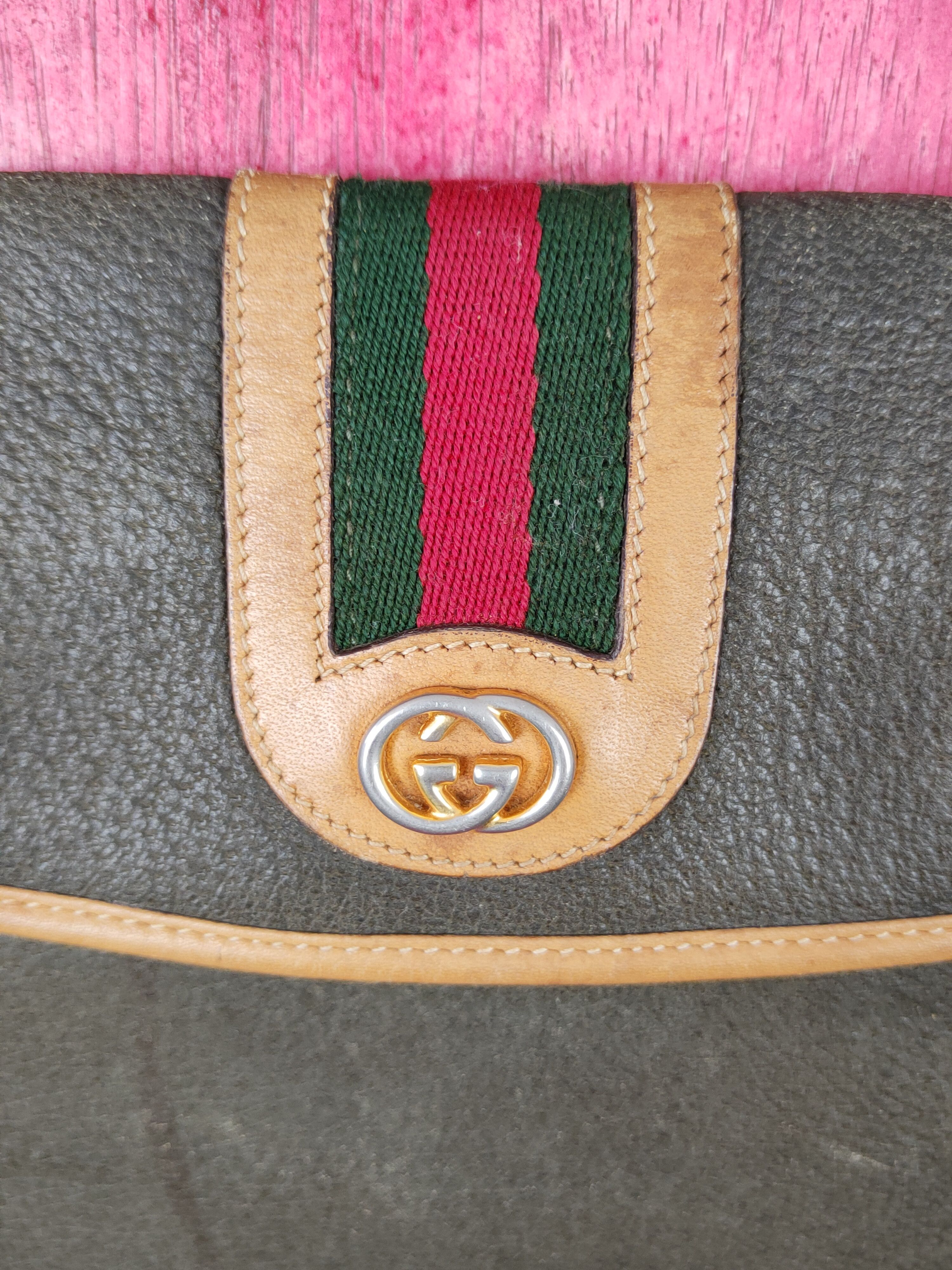 Gucci Gucci Army Green Crossbody sling shoulder Bag #SB038 Size ONE SIZE - 3 Thumbnail