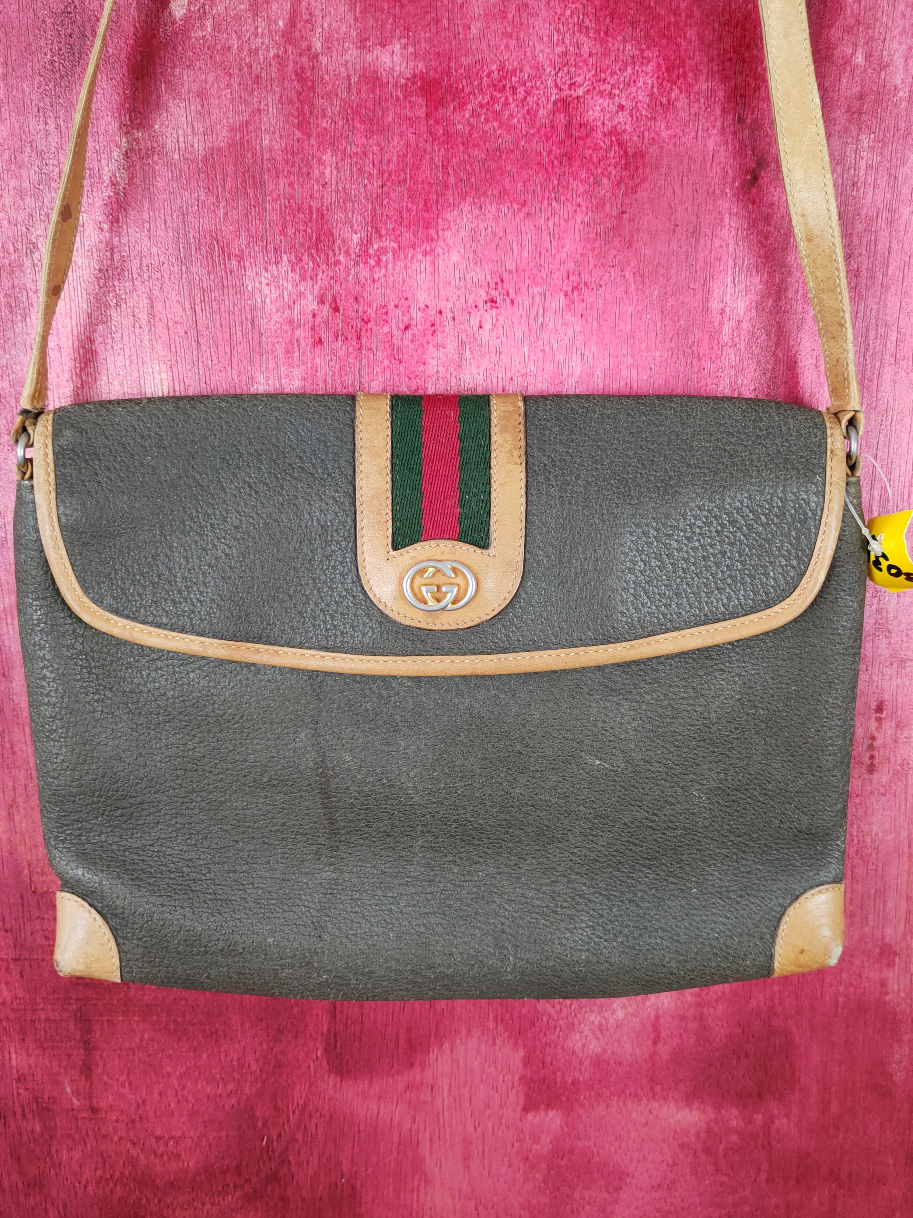Gucci Gucci Army Green Crossbody sling shoulder Bag #SB038 Size ONE SIZE - 2 Thumbnail