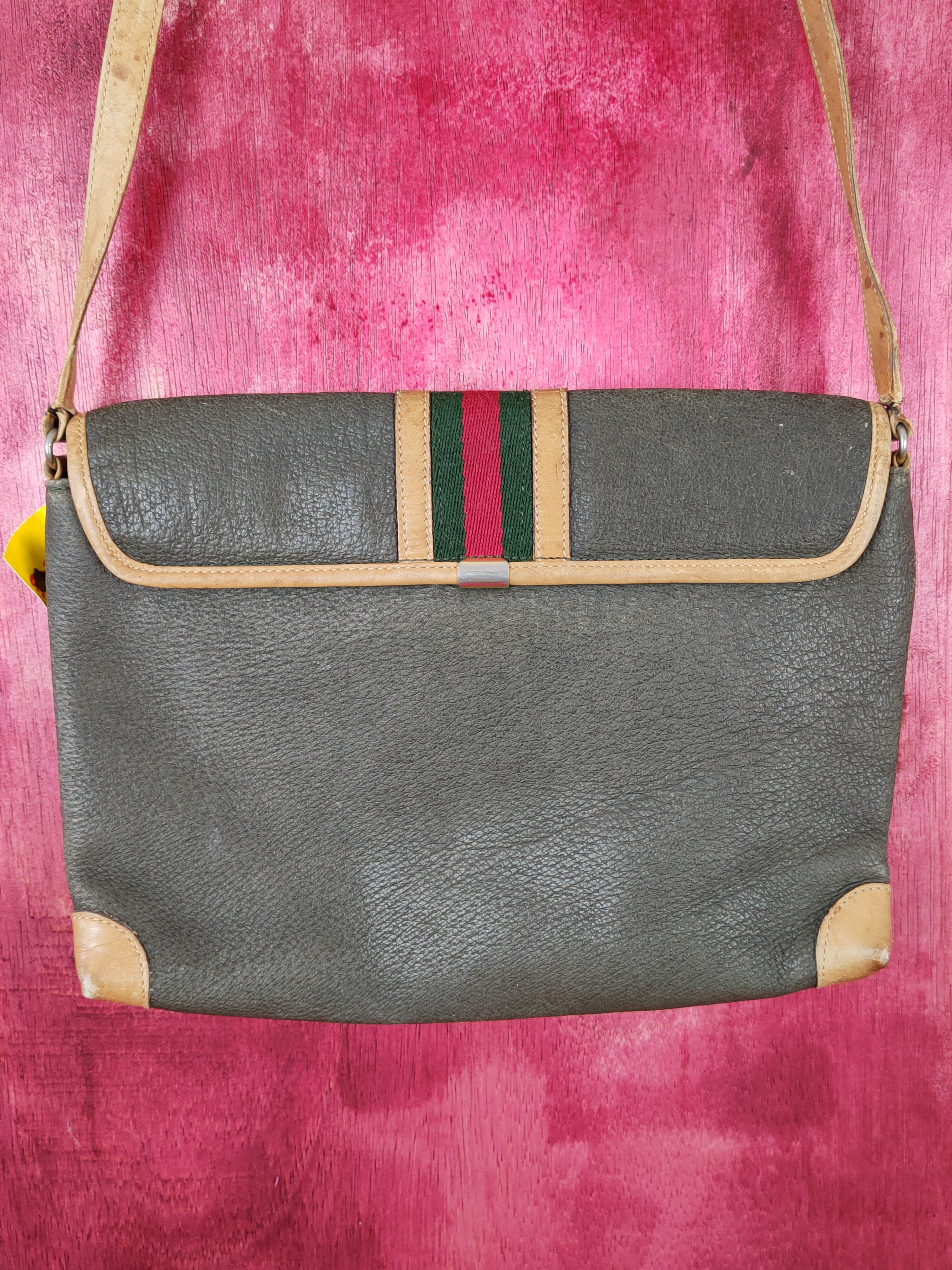 Gucci Gucci Army Green Crossbody sling shoulder Bag #SB038 Size ONE SIZE - 5 Thumbnail