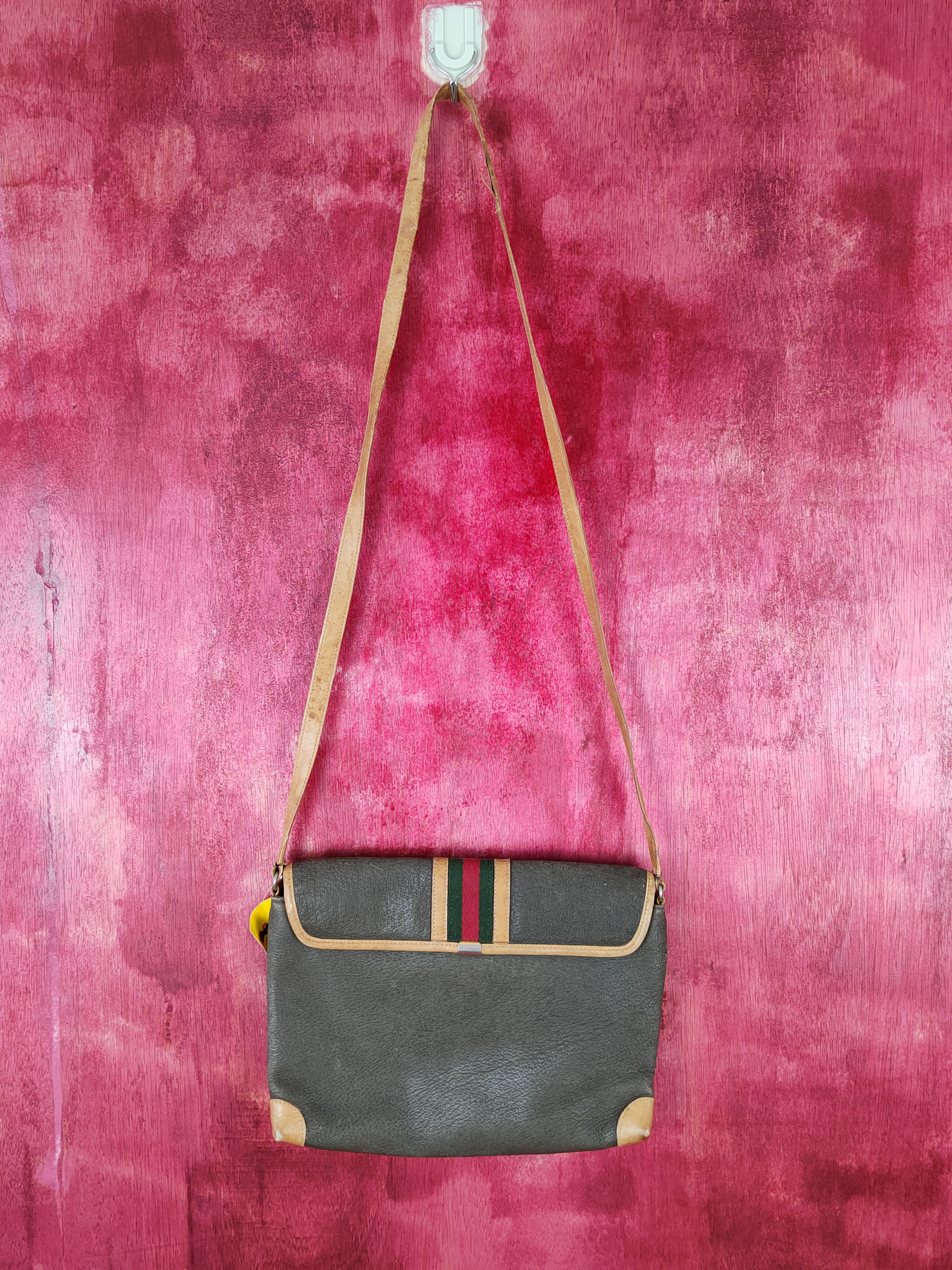 Gucci Gucci Army Green Crossbody sling shoulder Bag #SB038 Size ONE SIZE - 4 Thumbnail