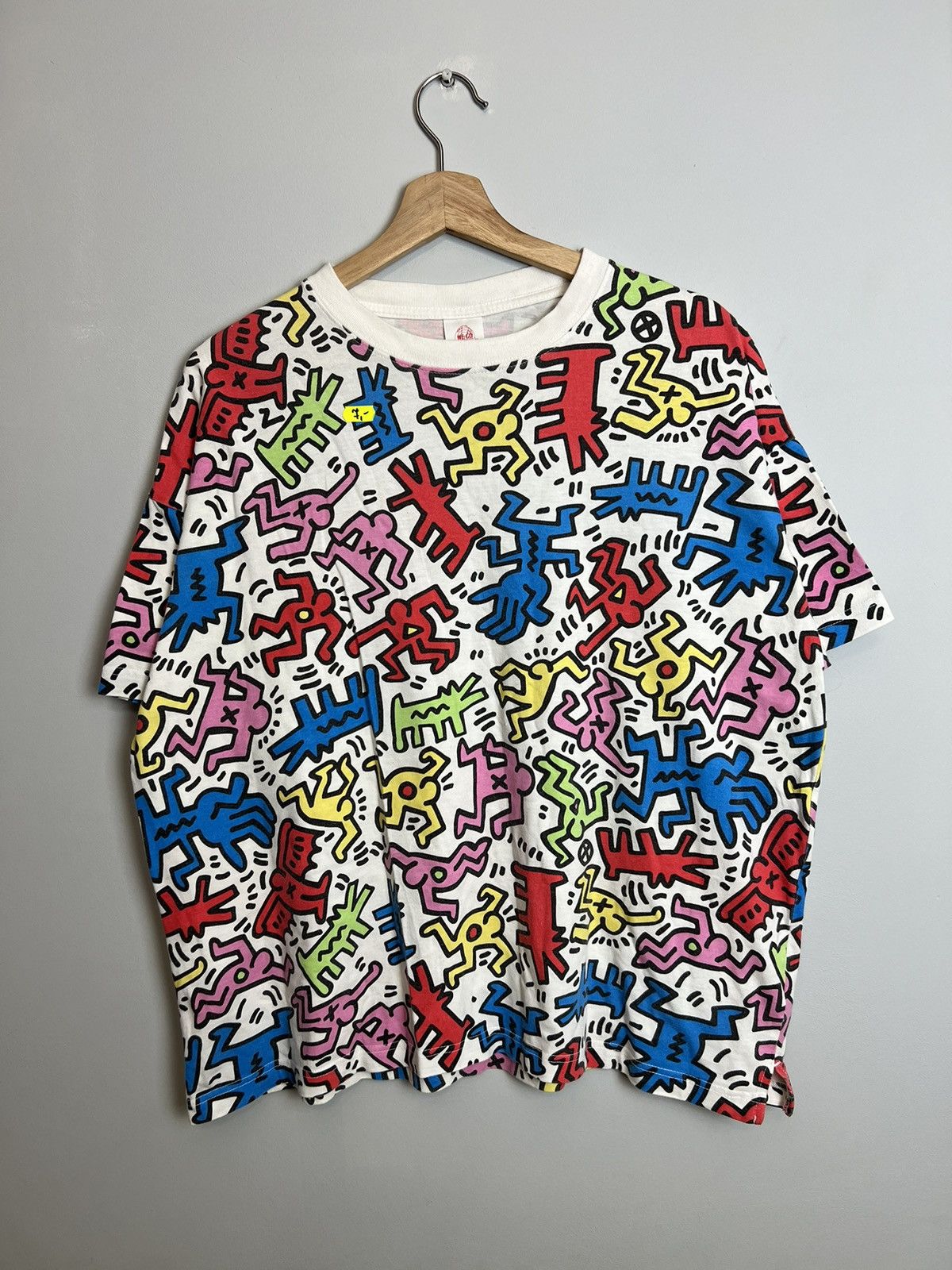 Vintage Rare Vintage Keith Haring Pop Art All Print Tshirt Grail Size US M / EU 48-50 / 2 - 5 Thumbnail