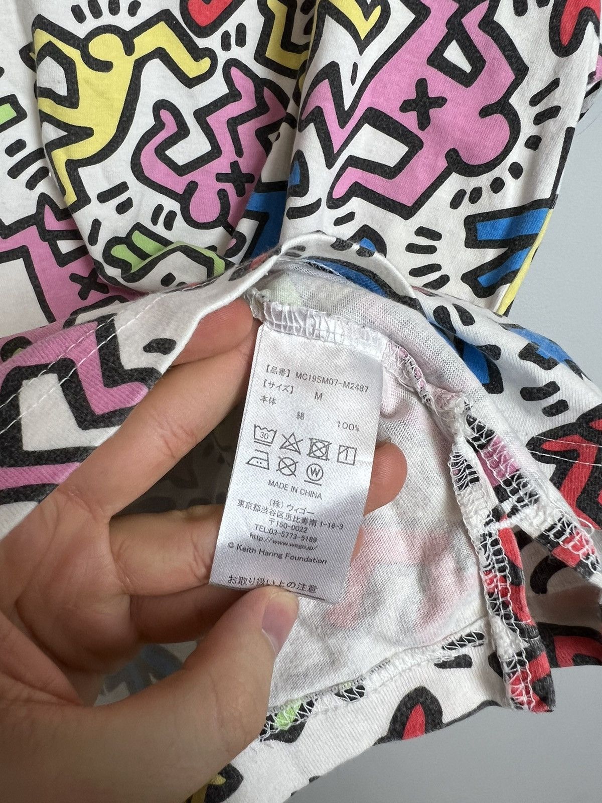 Vintage Rare Vintage Keith Haring Pop Art All Print Tshirt Grail Size US M / EU 48-50 / 2 - 4 Thumbnail