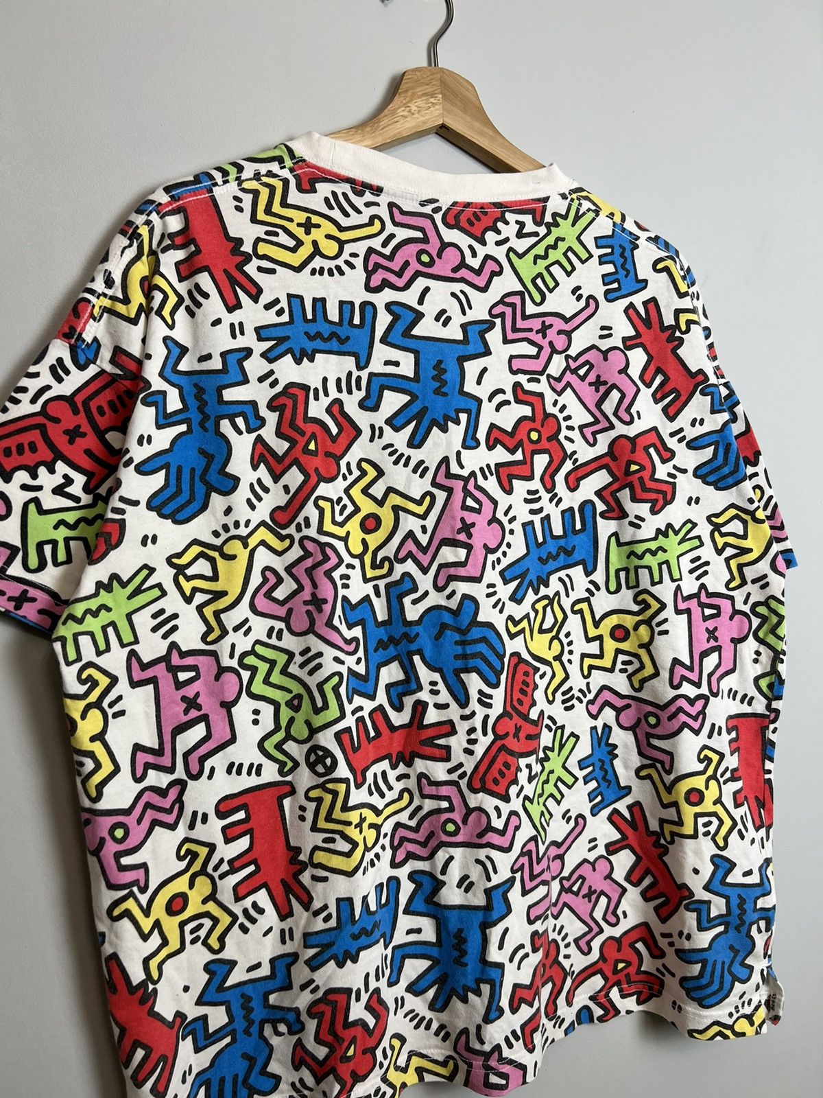 Vintage Rare Vintage Keith Haring Pop Art All Print Tshirt Grail Size US M / EU 48-50 / 2 - 3 Thumbnail