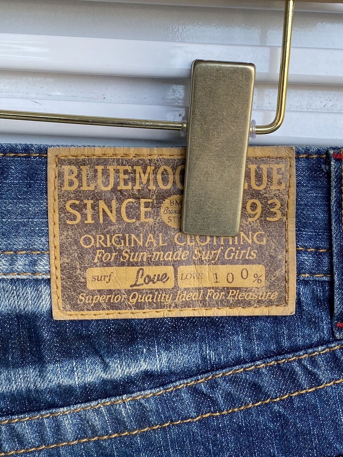 Japanese Brand × Vintage Vintage Blue Moon Printed Denim / Undercover Issey Yohji Size US 31 - 5 Thumbnail