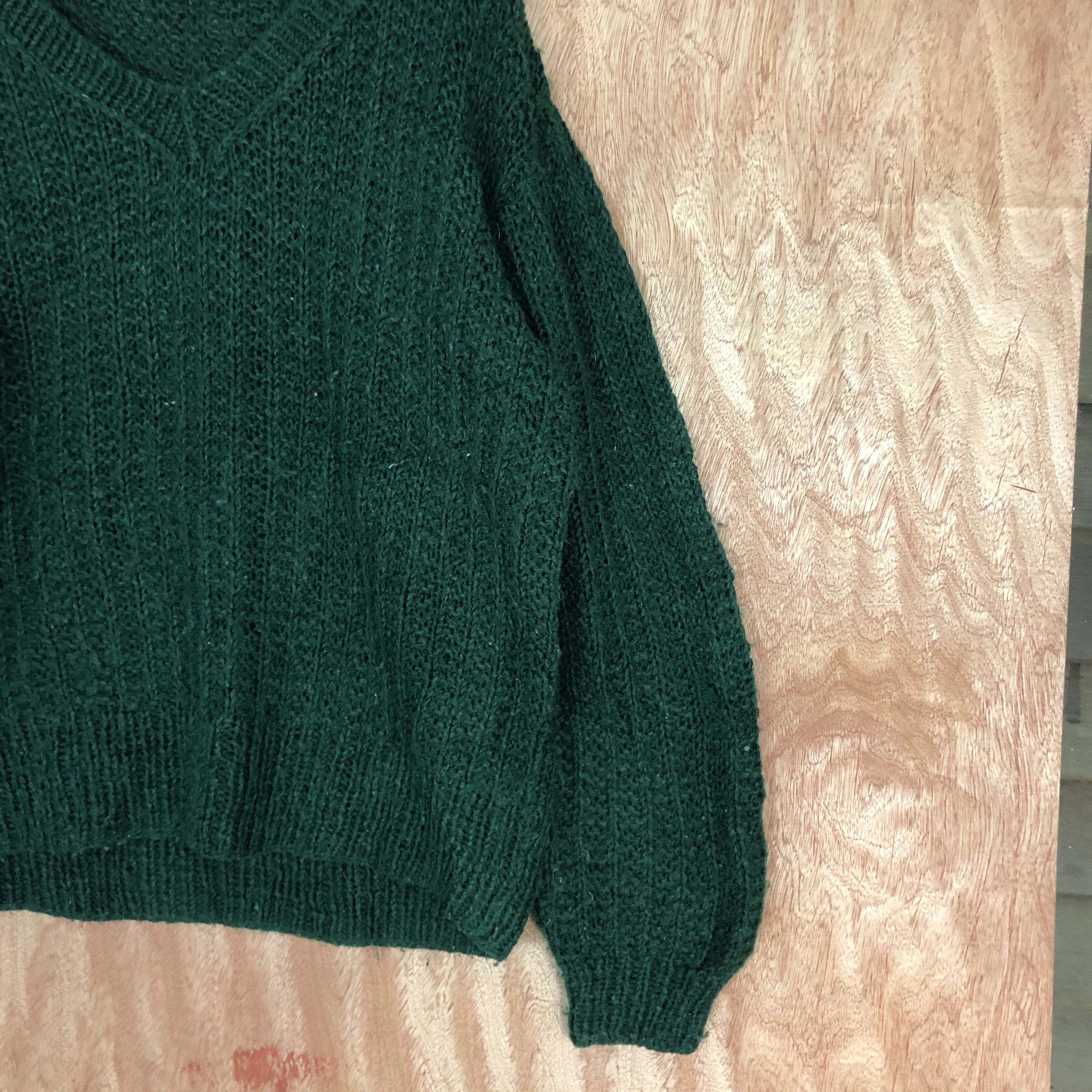 Vintage DLL Japan Brand Green mohair streetwear Knitwear #c522 Size US XL / EU 56 / 4 - 7 Thumbnail