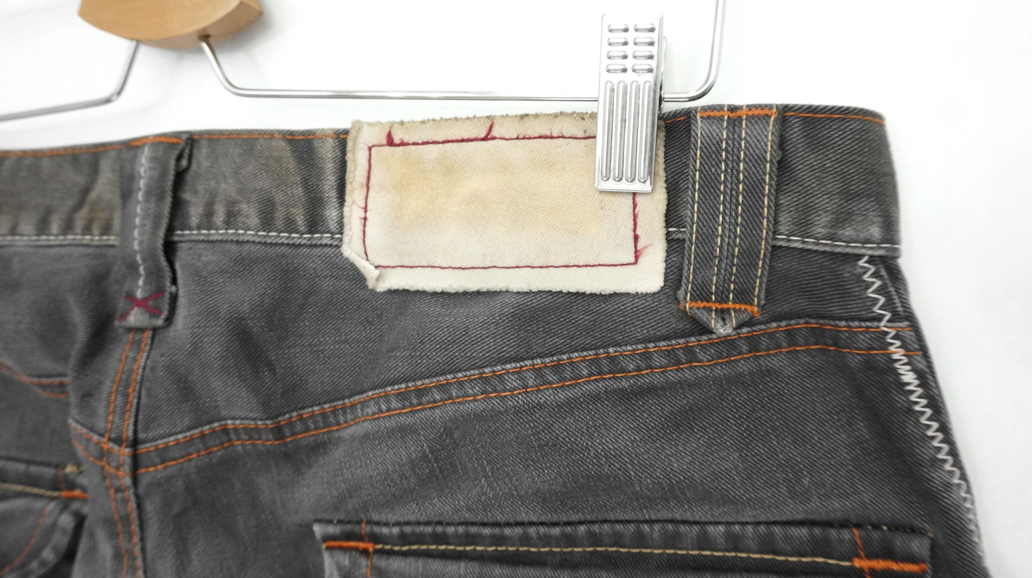 Japanese Brand 🔥Vtg🔥 BLUEWAY Japan Faded Black Flared Jeans Size US 34 / EU 50 - 9 Thumbnail
