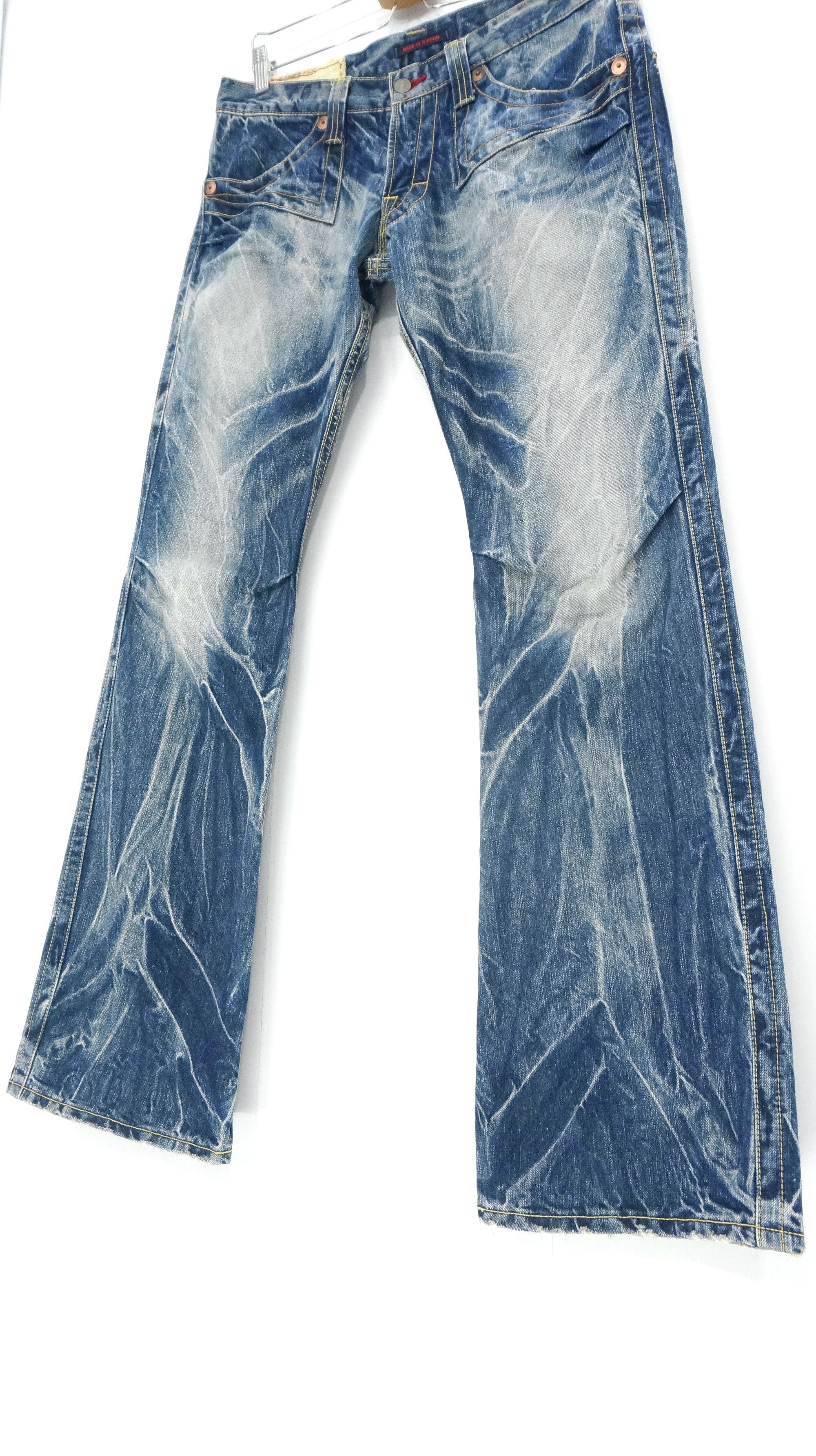 Hysteric Glamour × Tornado Mart × Vintage 🔥Fire Flare🔥 BLUEWAY Nippon Made Vintage Acid Wash Jeans Size US 32 / EU 48 - 1 Thumbnail