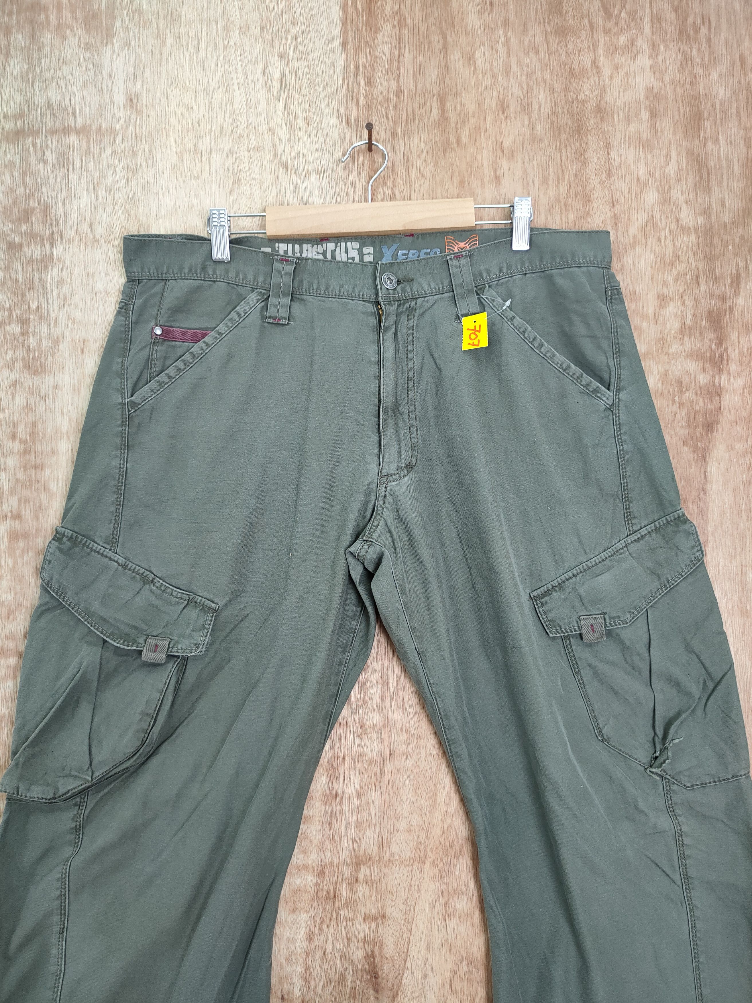 Japanese Brand DL Twist 45 japan grey distressed cargo pants #707 Size US 36 / EU 52 - 3 Thumbnail