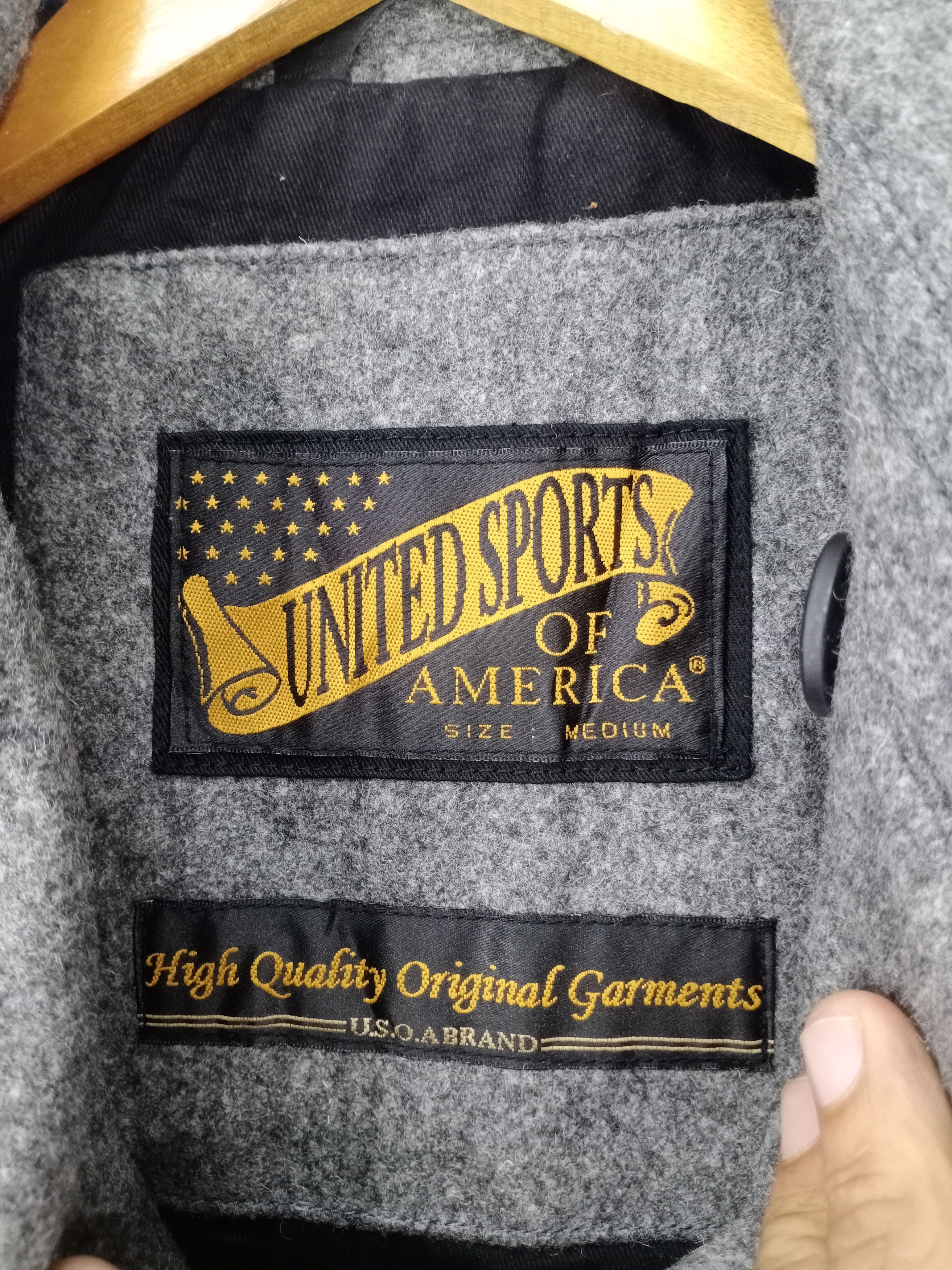 American Apparel 💥United Sports Double Breasted Peacoat Mohair Jacket Size US S / EU 44-46 / 1 - 9 Thumbnail