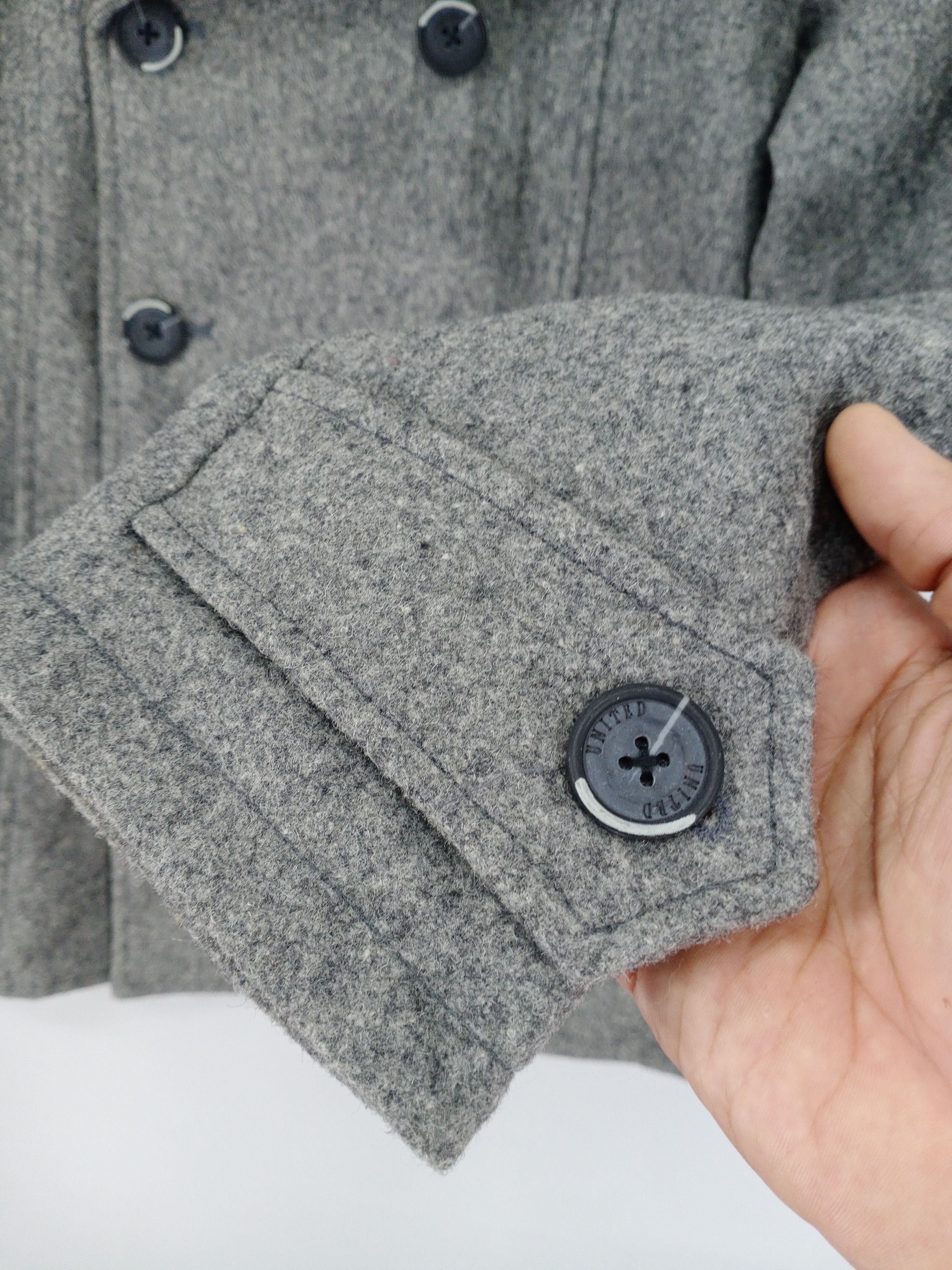 American Apparel 💥United Sports Double Breasted Peacoat Mohair Jacket Size US S / EU 44-46 / 1 - 4 Thumbnail