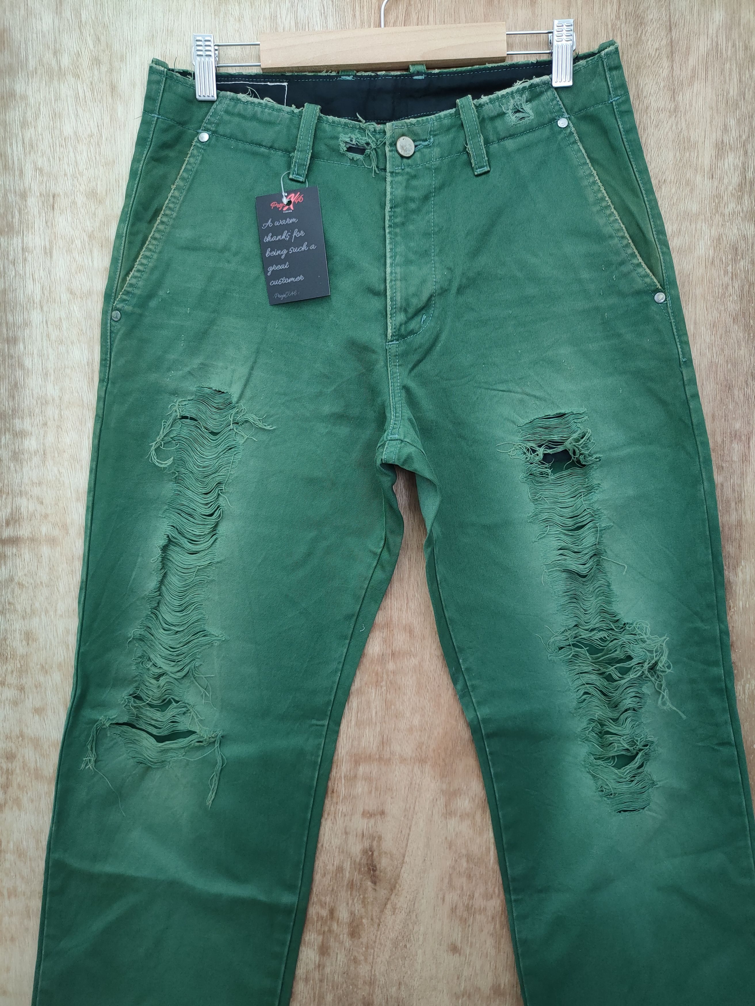 Edwin DL Edwin vintage Green Distressed pants #46-040 Size US 29 - 4 Thumbnail
