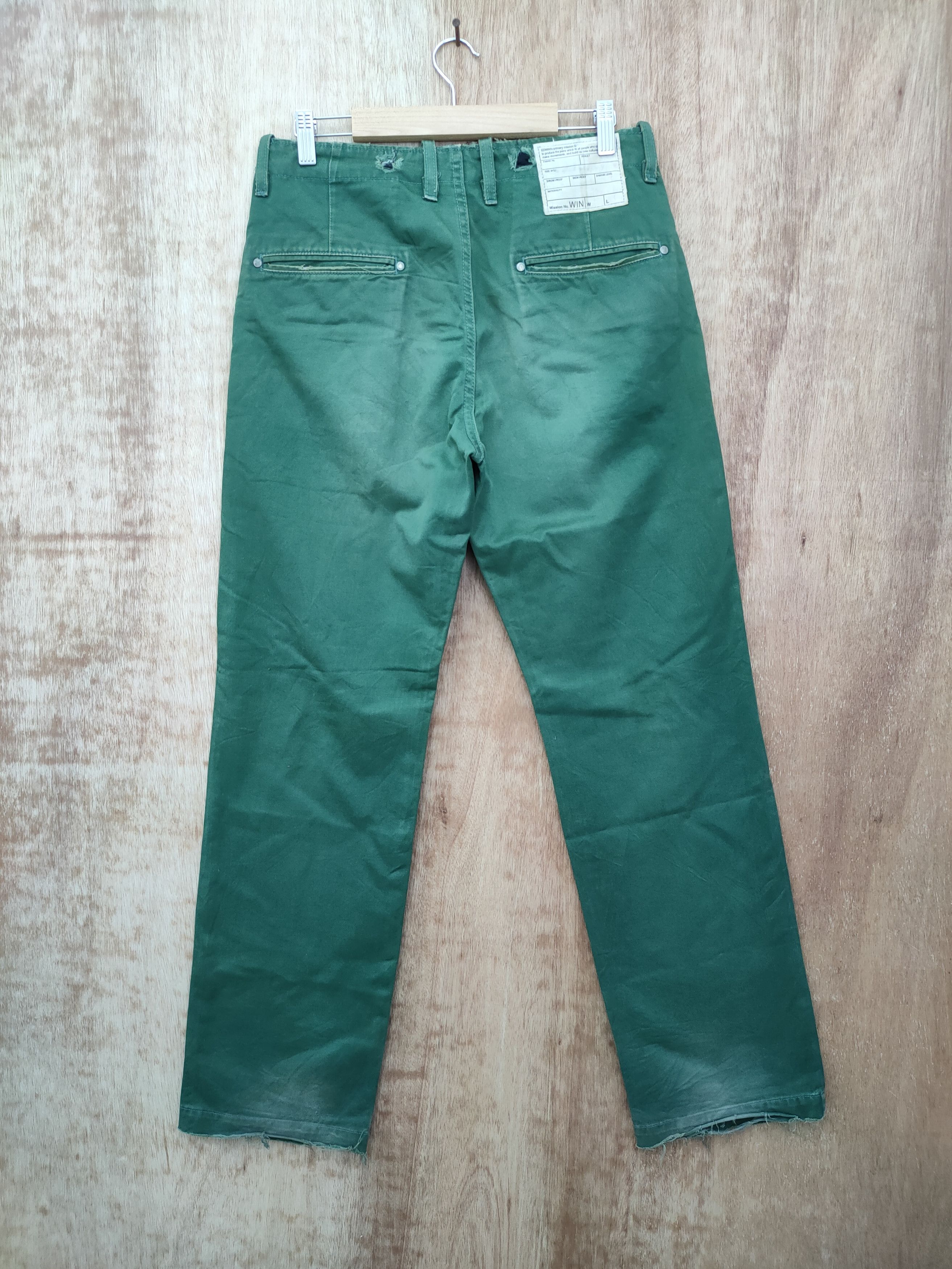 Edwin DL Edwin vintage Green Distressed pants #46-040 Size US 29 - 9 Thumbnail