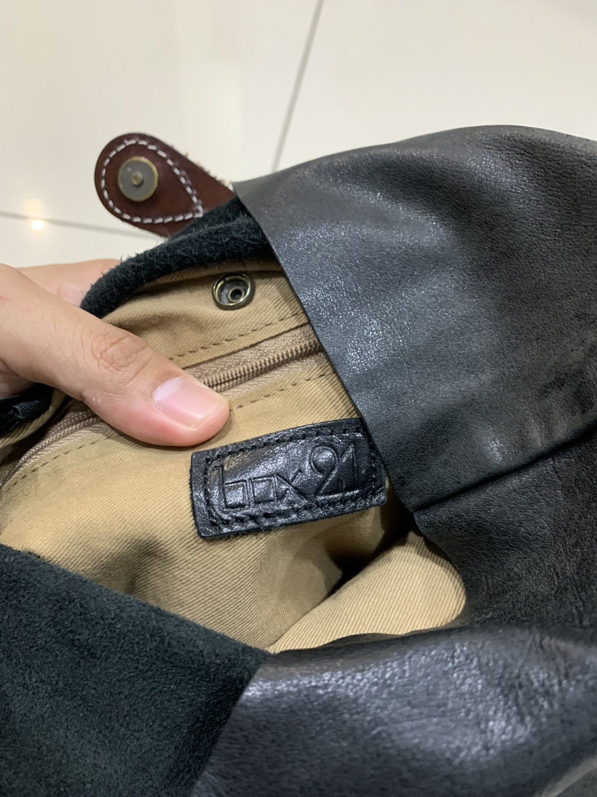 Japanese Brand BOX 21 FULL LEATHER BAGPACK Size ONE SIZE - 6 Thumbnail