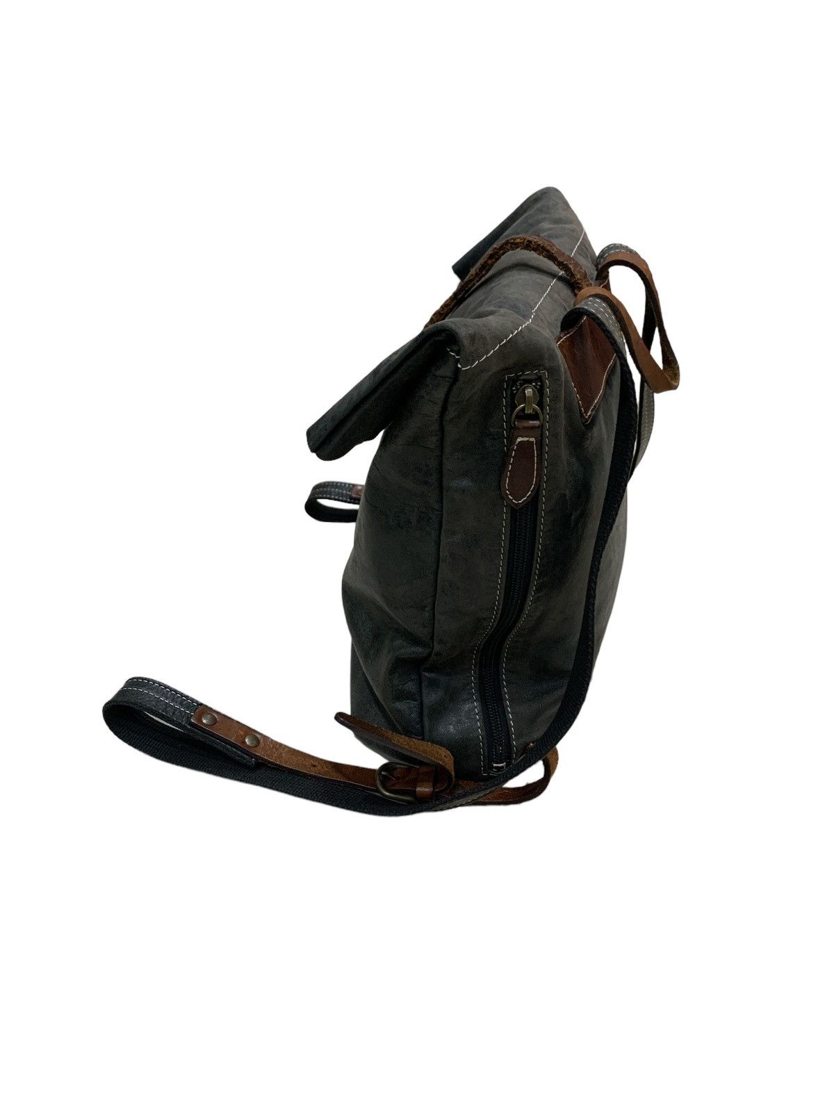 Japanese Brand BOX 21 FULL LEATHER BAGPACK Size ONE SIZE - 3 Thumbnail