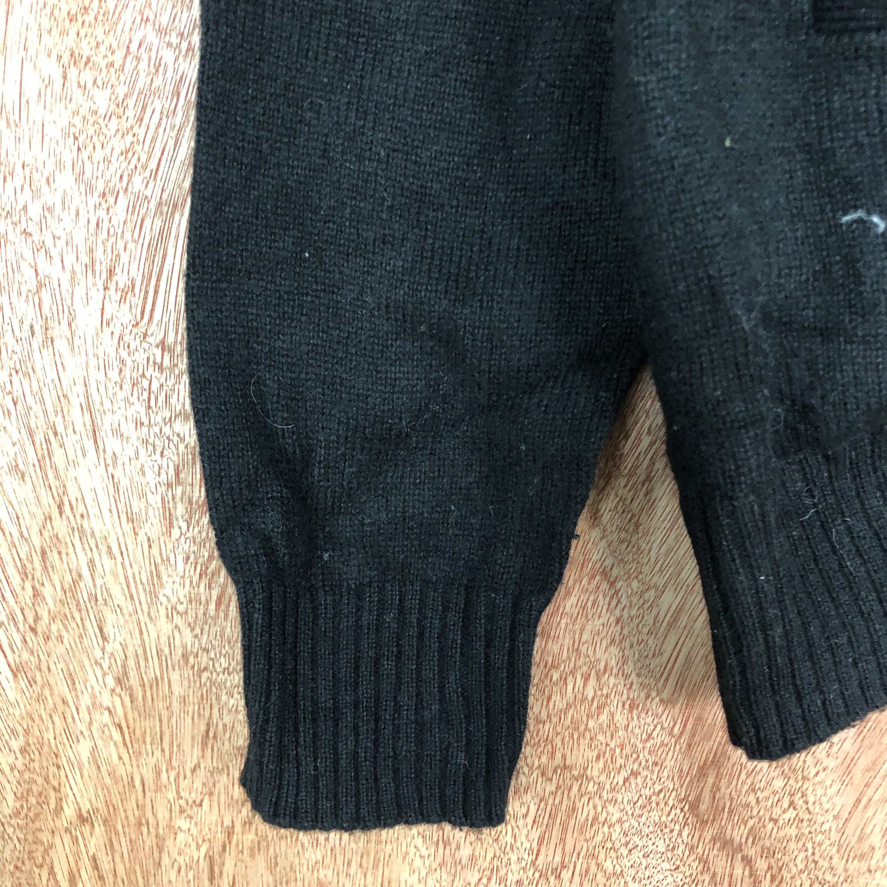 Vintage D Uniqlo Black knitwear japan plain Cardigan #c439 Size US L / EU 52-54 / 3 - 6 Thumbnail