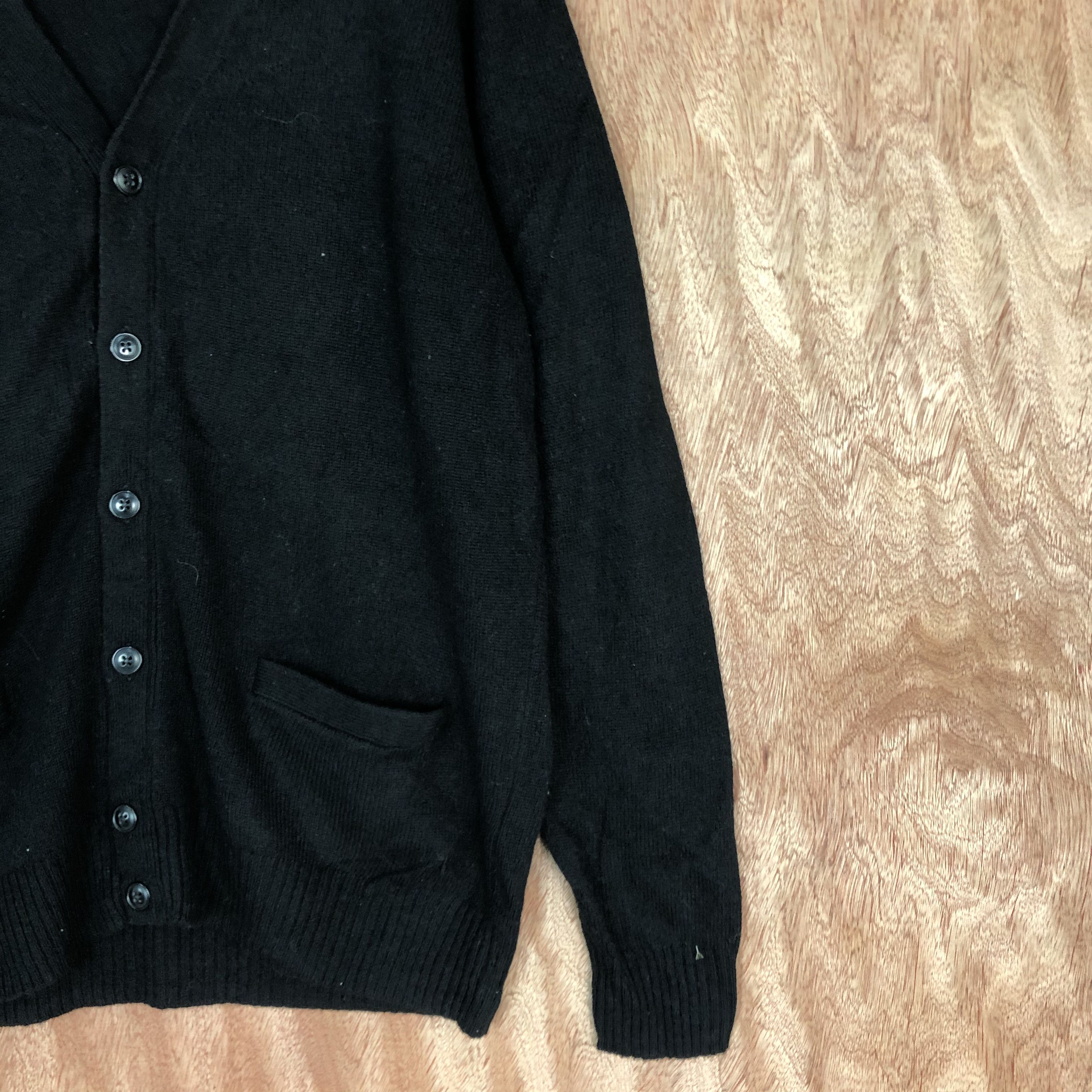 Vintage D Uniqlo Black knitwear japan plain Cardigan #c439 Size US L / EU 52-54 / 3 - 5 Thumbnail