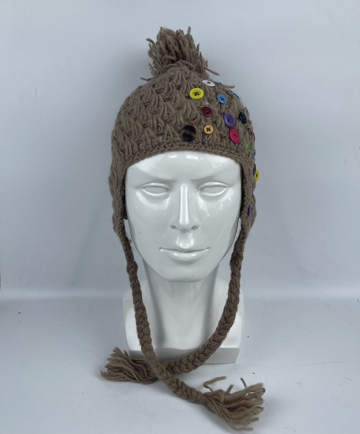 Japanese Brand pure wool beanie hat winter hat tc5 Size ONE SIZE - 2 Thumbnail