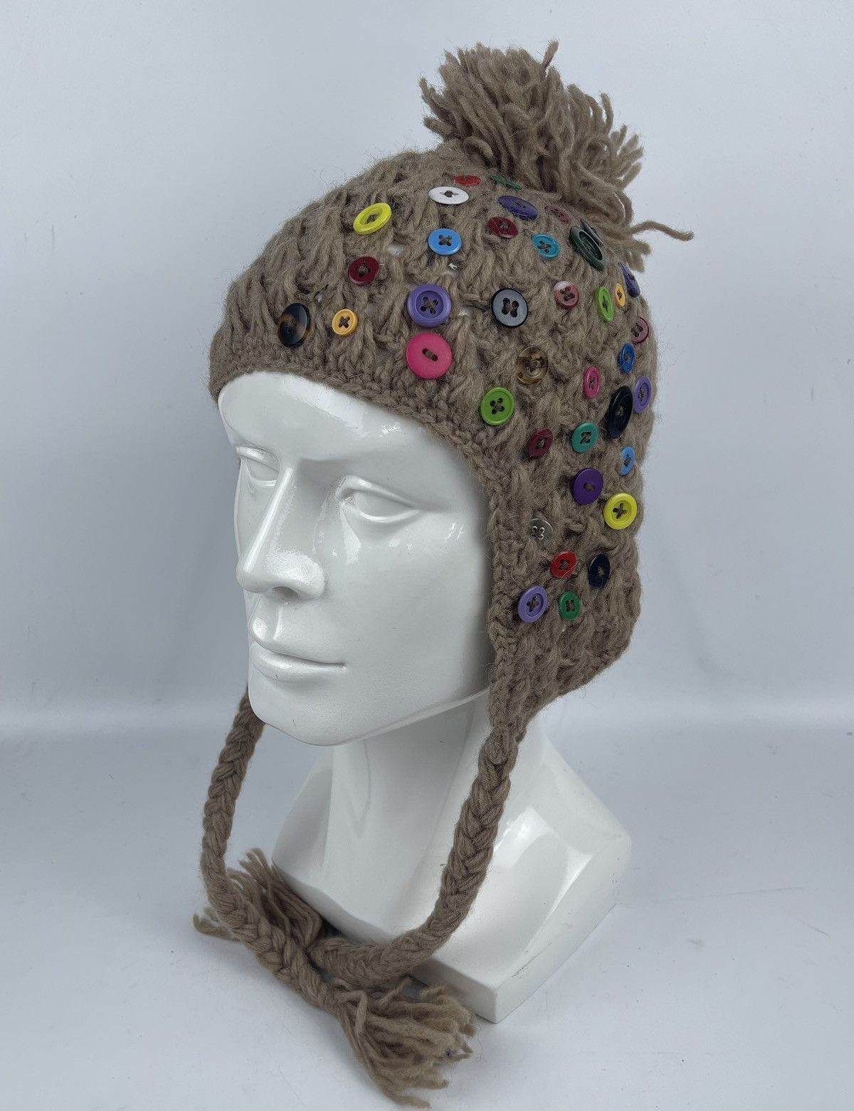 Japanese Brand pure wool beanie hat winter hat tc5 Size ONE SIZE - 1 Thumbnail