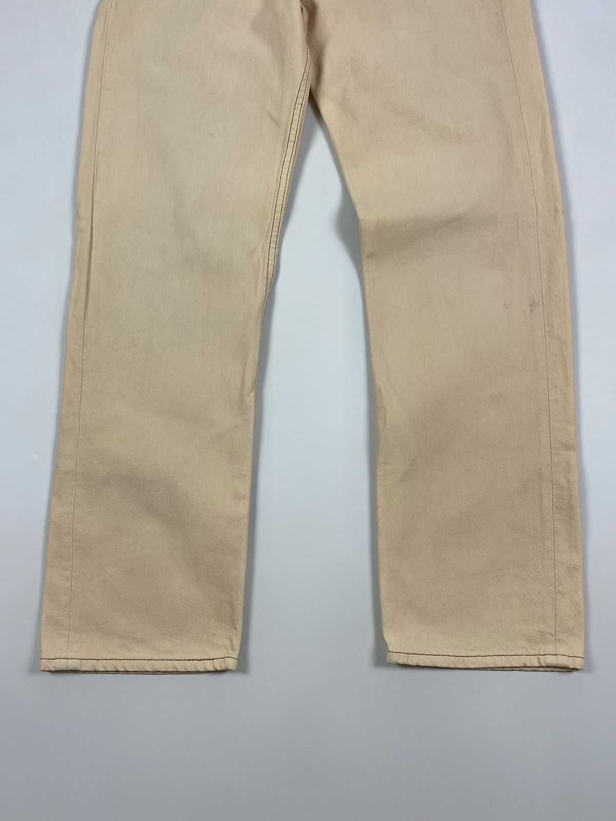 Levi's 1990’s Vintage Levi’s 501 Beige Denim Jeans Pants Made USA Size US 34 / EU 50 - 6 Thumbnail