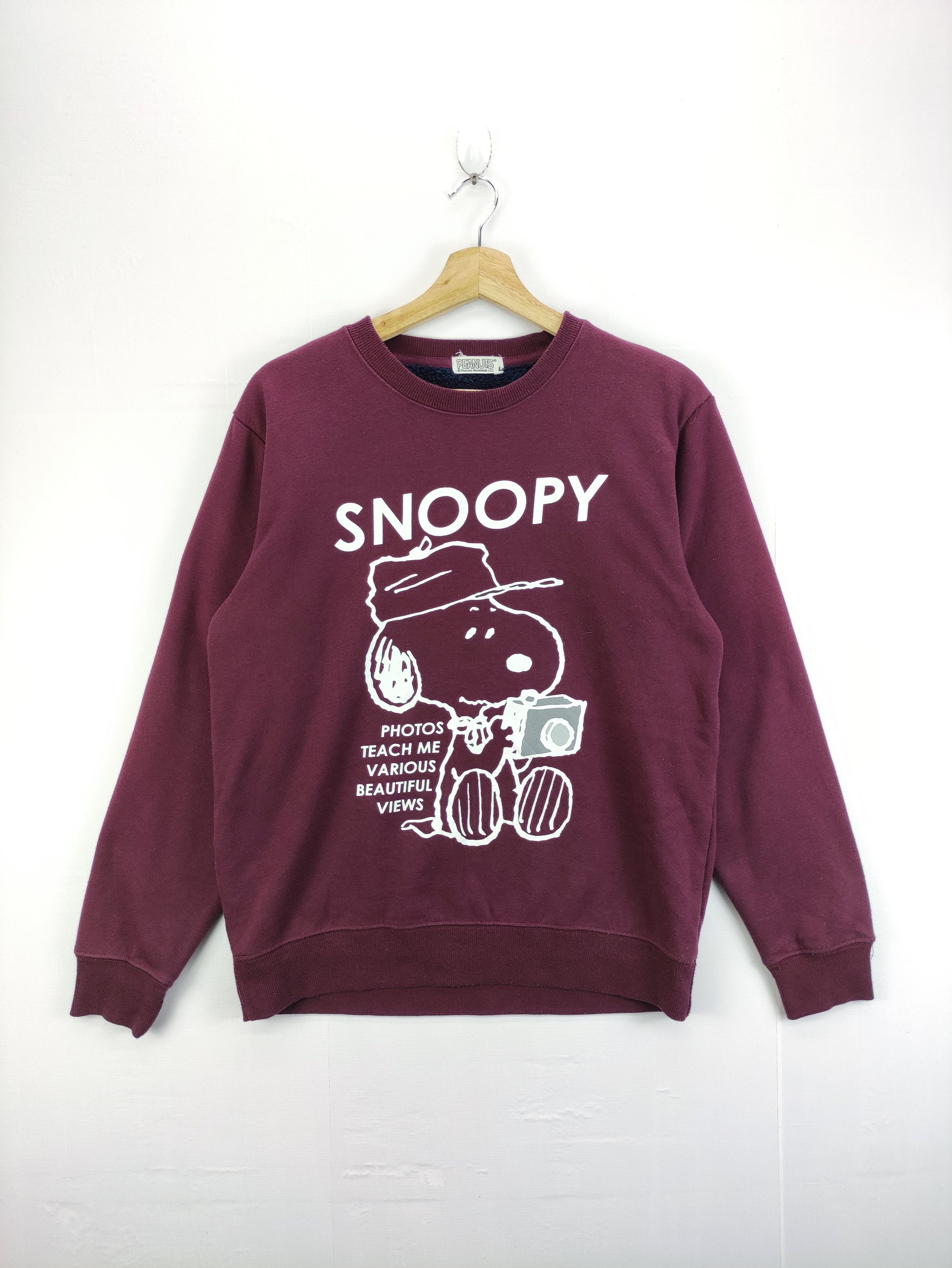 Disney Vintage Snoopy Big Logo Sweatshirt Lining Sherpa Size US L / EU 52-54 / 3 - 1 Thumbnail
