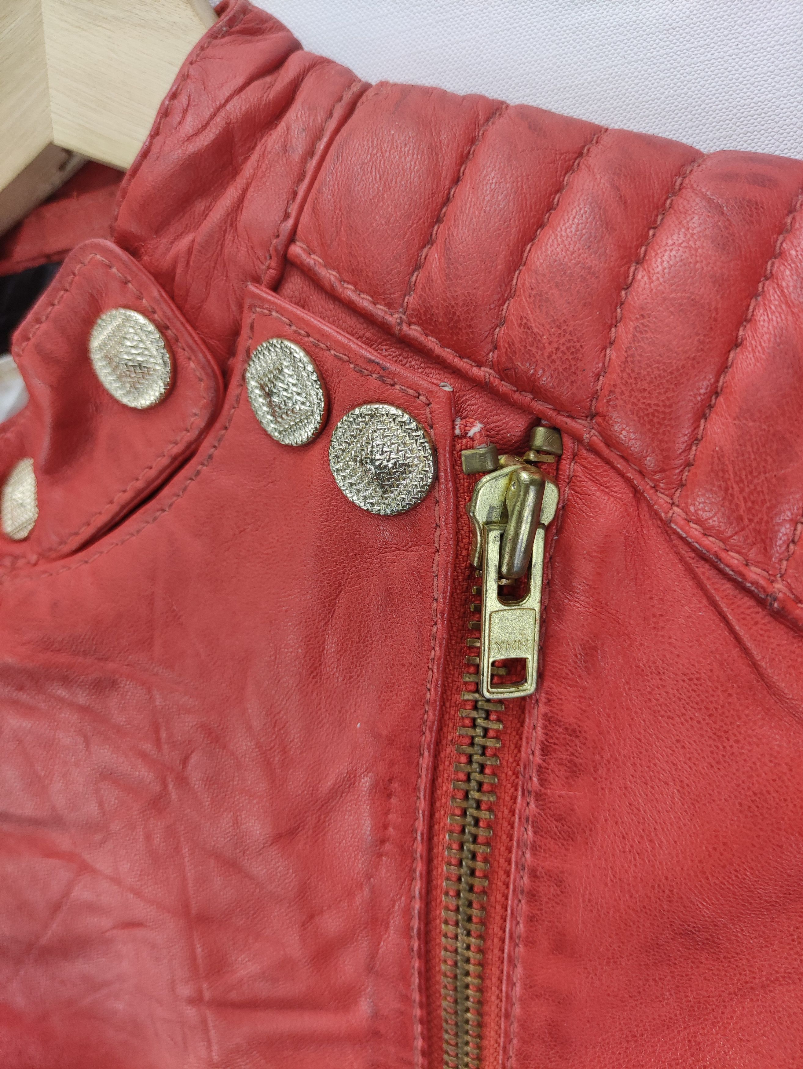 Leather Vintage GG Lady Leather Jacket Zipper Size XS / US 0-2 / IT 36-38 - 4 Thumbnail
