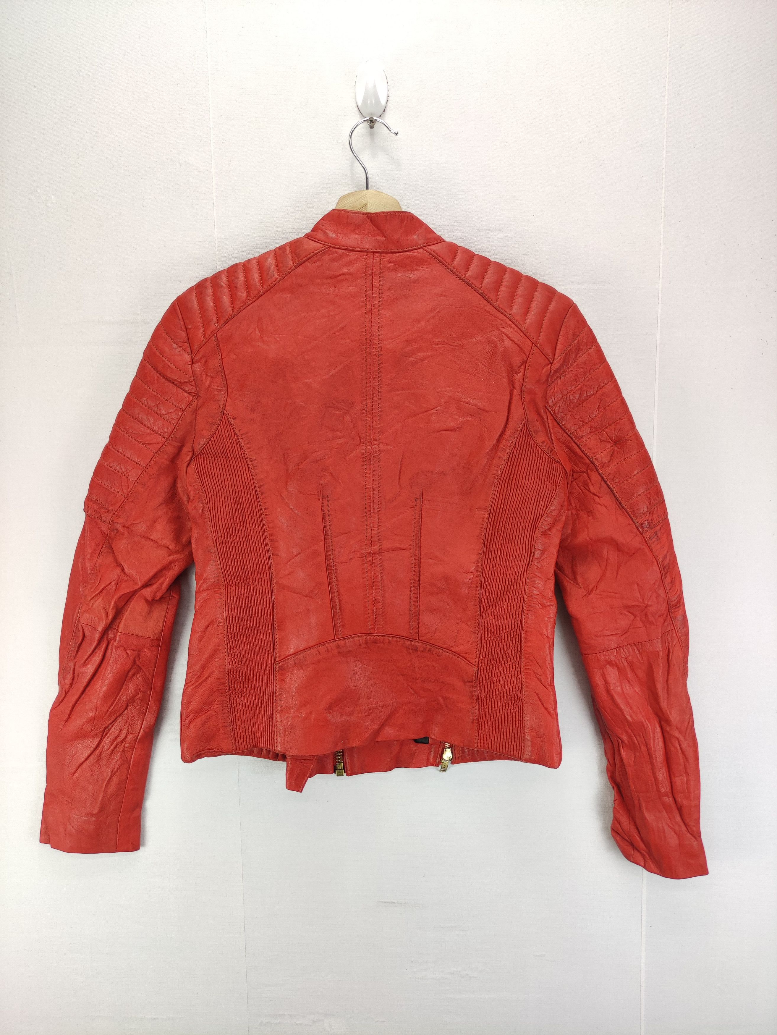 Leather Vintage GG Lady Leather Jacket Zipper Size XS / US 0-2 / IT 36-38 - 15 Thumbnail