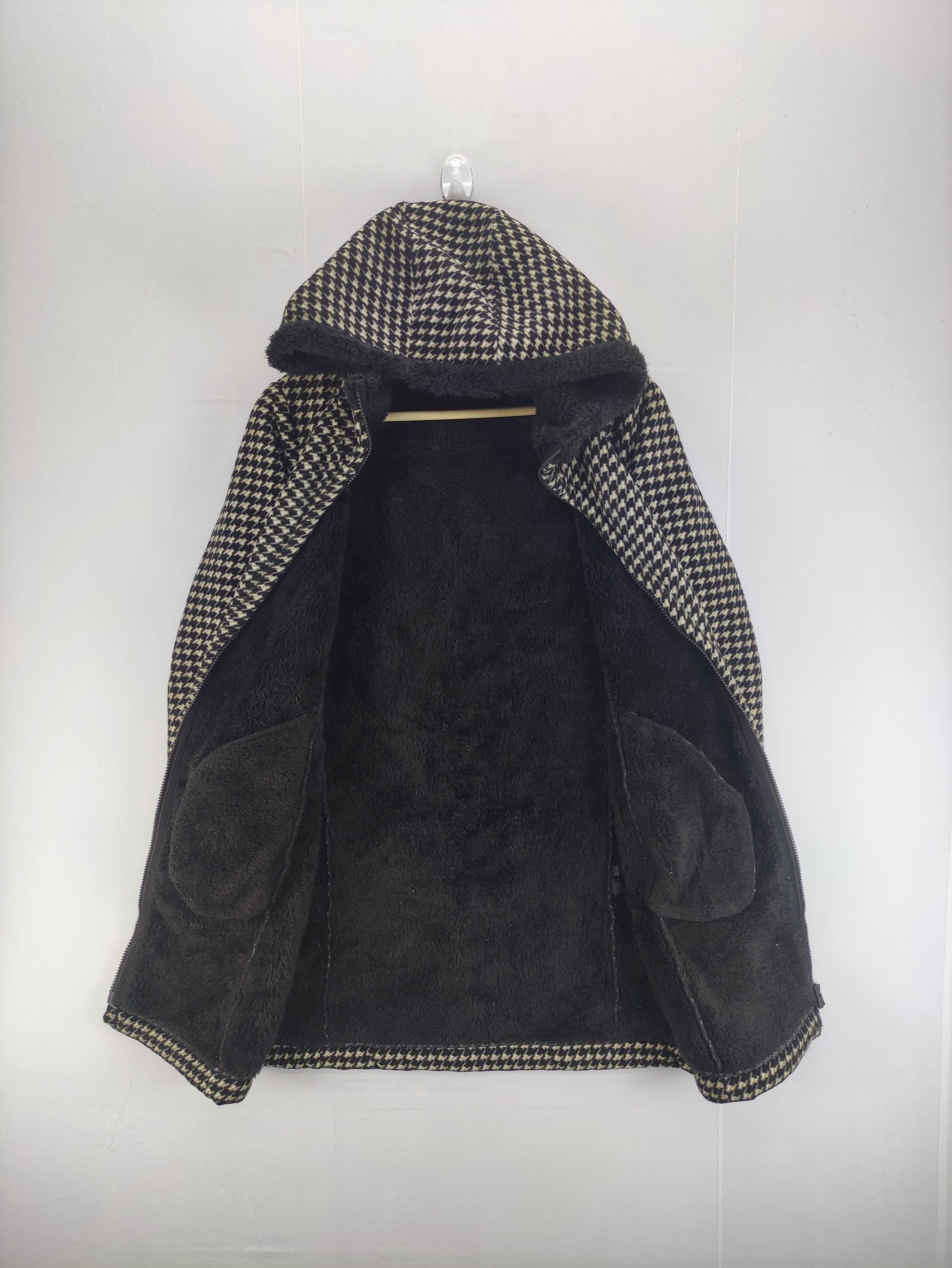Uniqlo Uniqlo Houndstooth Jacket Fleece Hoodie Zipper Size M / US 6-8 / IT 42-44 - 3 Thumbnail