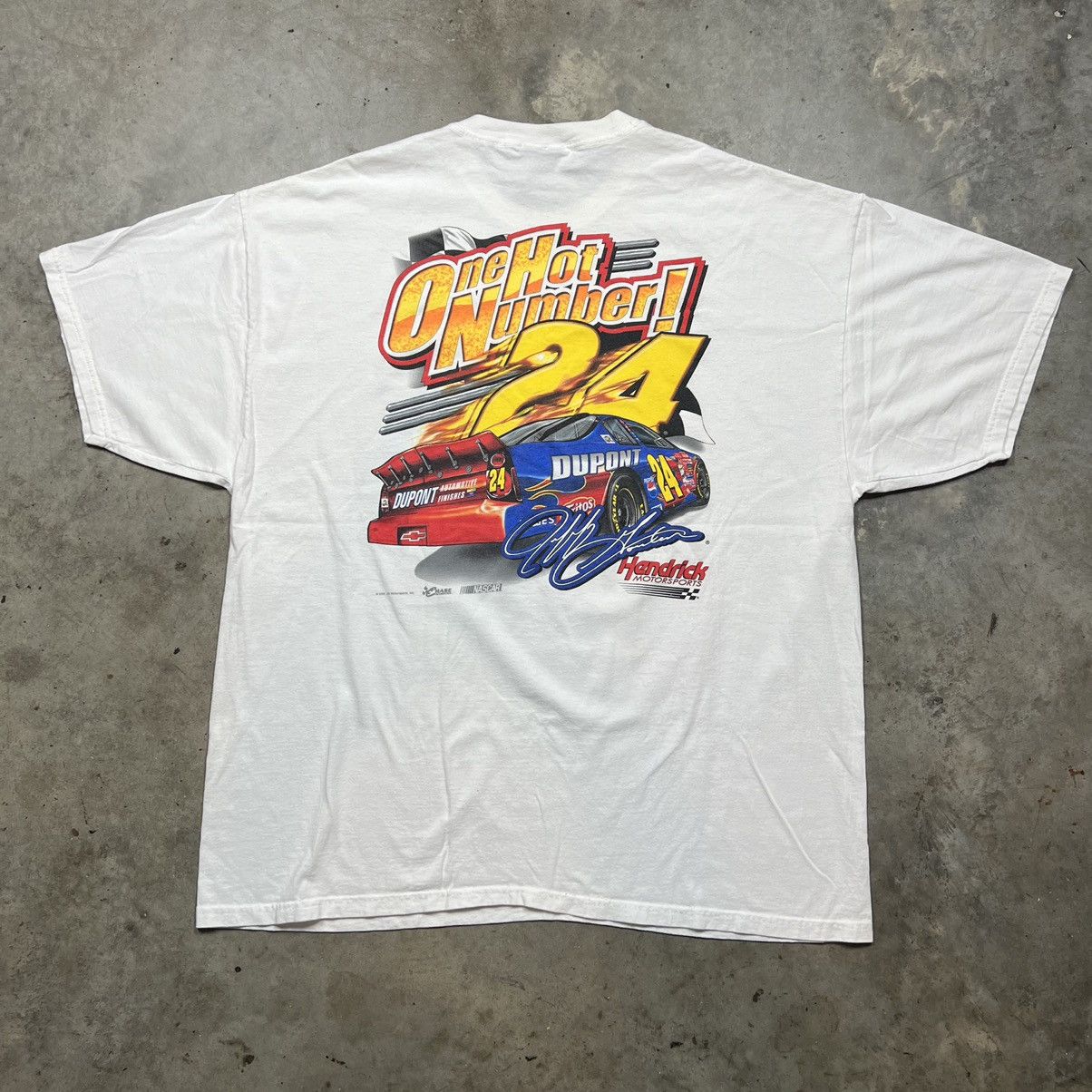 NASCAR VINTAGE Y2K NASCAR JEFF GORDON RACING TEE SHIRT Size US XL / EU 56 / 4 - 5 Thumbnail