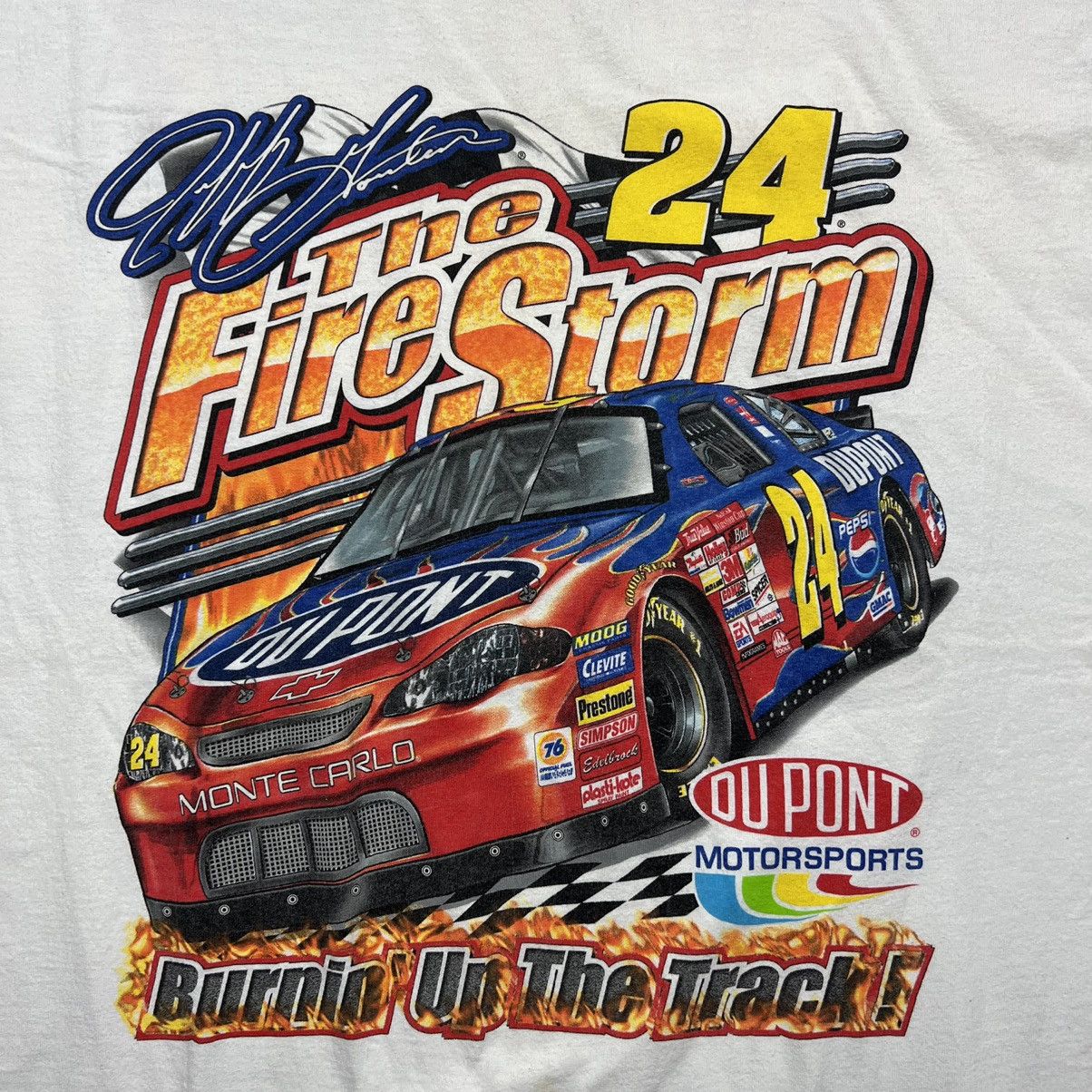NASCAR VINTAGE Y2K NASCAR JEFF GORDON RACING TEE SHIRT Size US XL / EU 56 / 4 - 2 Thumbnail