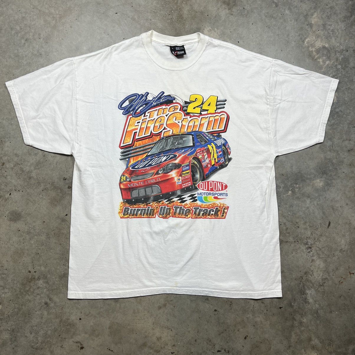 NASCAR VINTAGE Y2K NASCAR JEFF GORDON RACING TEE SHIRT Size US XL / EU 56 / 4 - 3 Thumbnail
