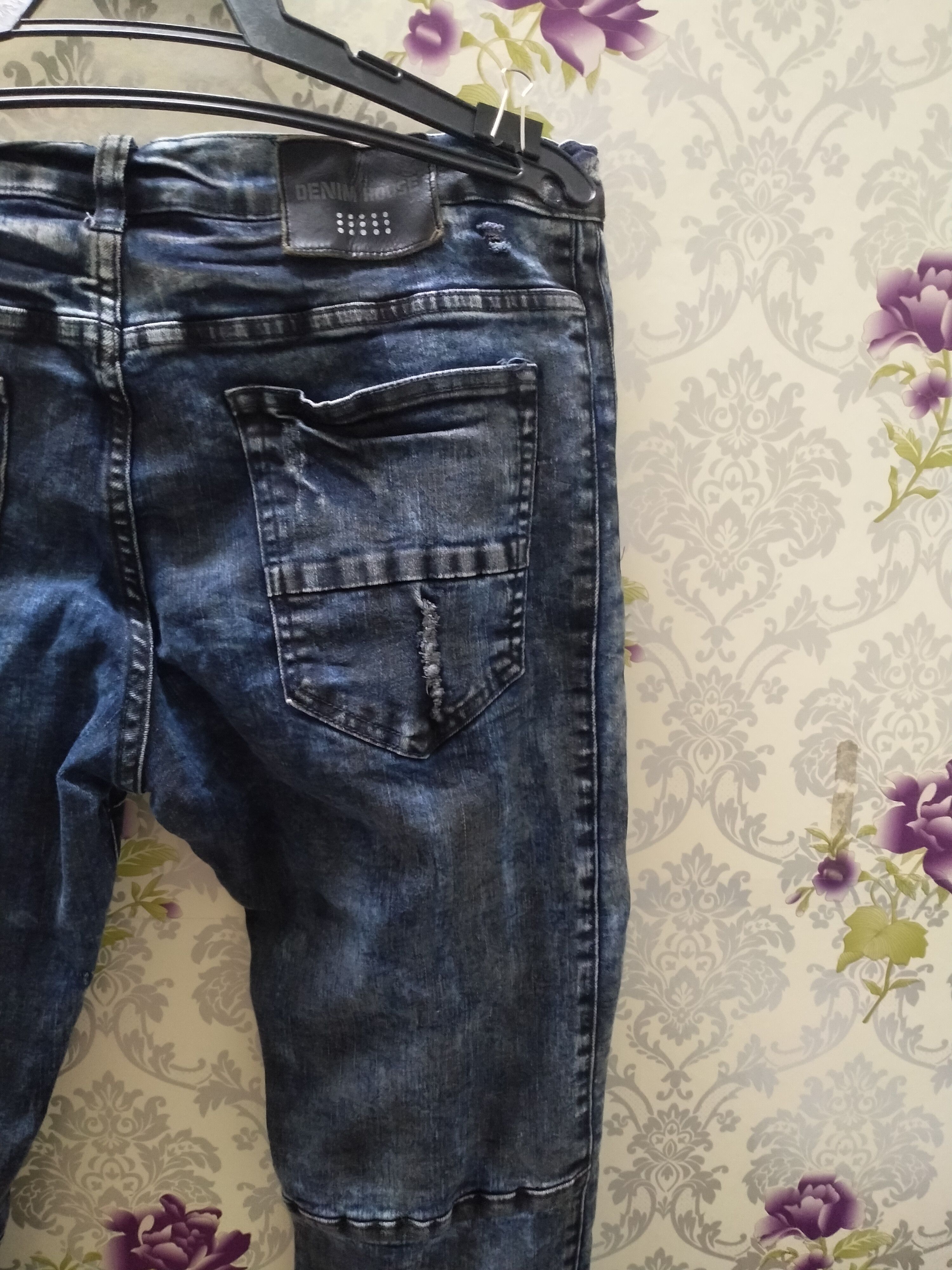 Hysteric Glamour DENIM HOUSE BIKER MOTO FIT RUBBER CLOTH JEANS Size US 34 / EU 50 - 12 Thumbnail