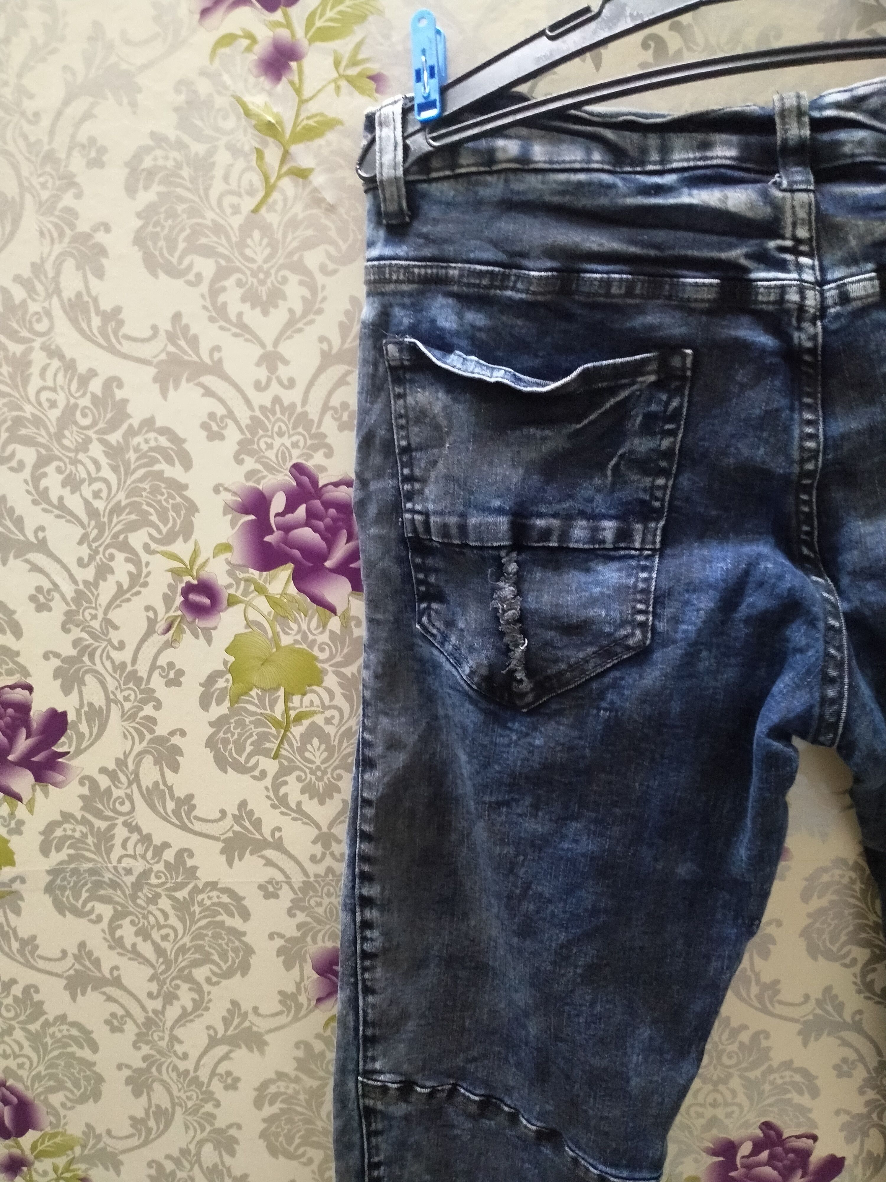 Hysteric Glamour DENIM HOUSE BIKER MOTO FIT RUBBER CLOTH JEANS Size US 34 / EU 50 - 13 Thumbnail