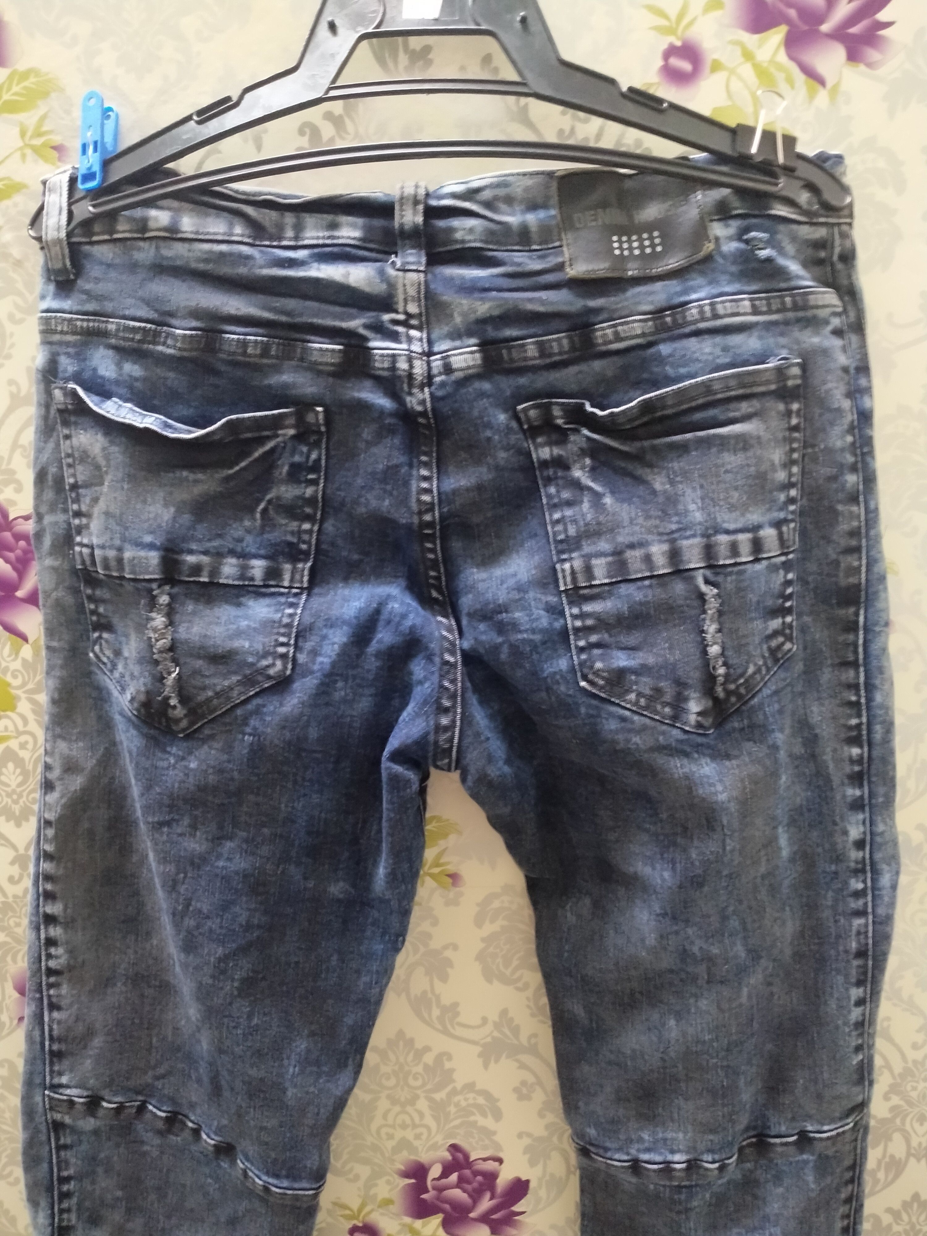 Hysteric Glamour DENIM HOUSE BIKER MOTO FIT RUBBER CLOTH JEANS Size US 34 / EU 50 - 11 Thumbnail