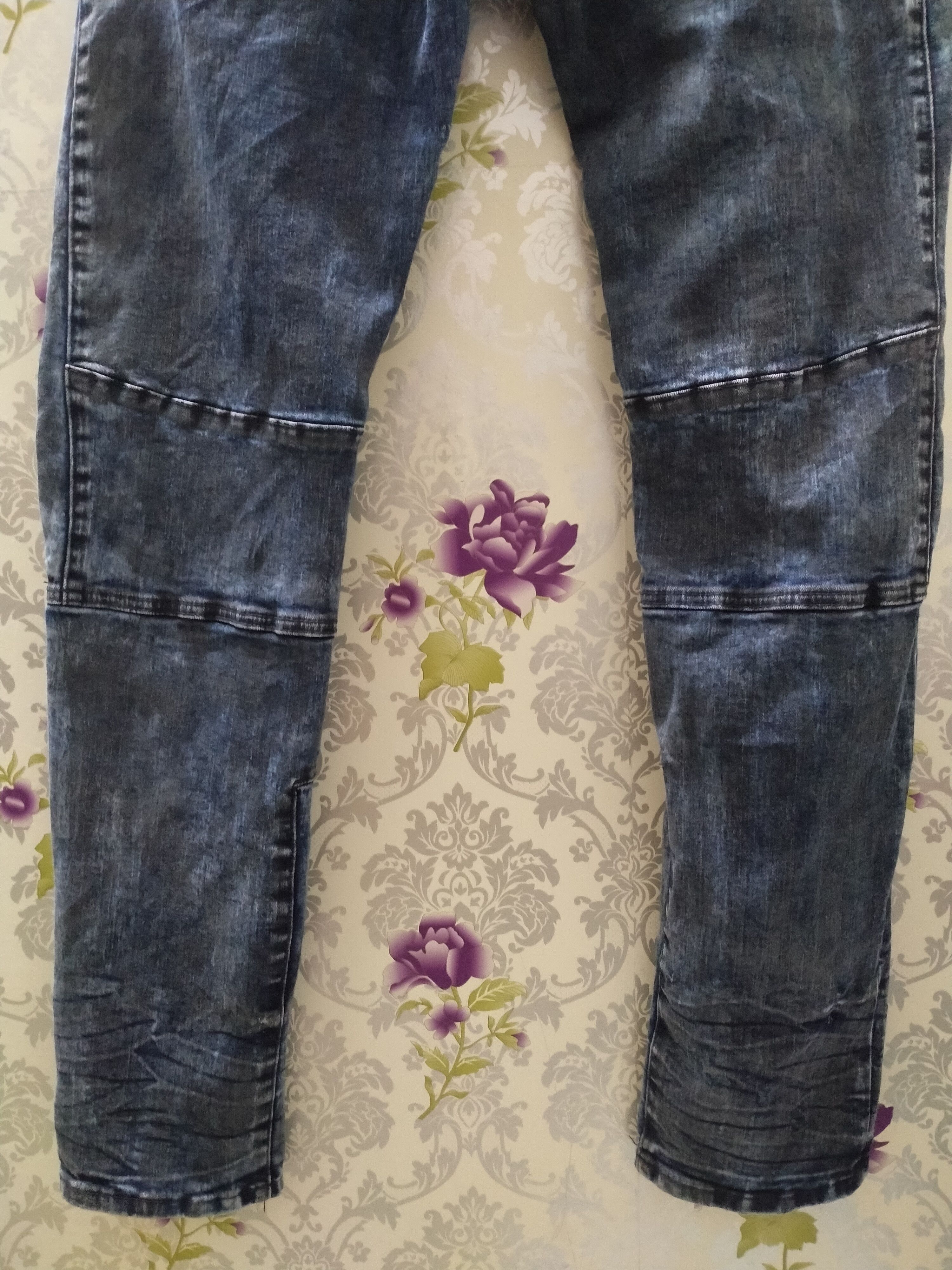 Hysteric Glamour DENIM HOUSE BIKER MOTO FIT RUBBER CLOTH JEANS Size US 34 / EU 50 - 15 Thumbnail