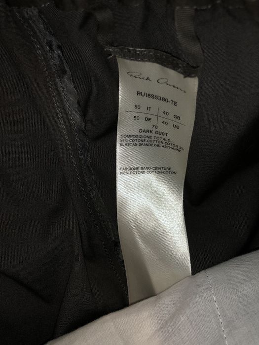 Rick Owens Rick Owens SS18 Dirt Pants | Grailed