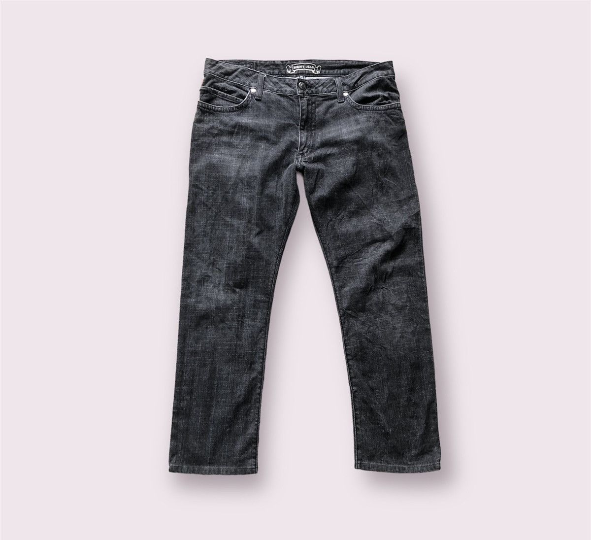 Designer Robin Jeans studded wing logo flap denim Size US 34 / EU 50 - 1 Thumbnail