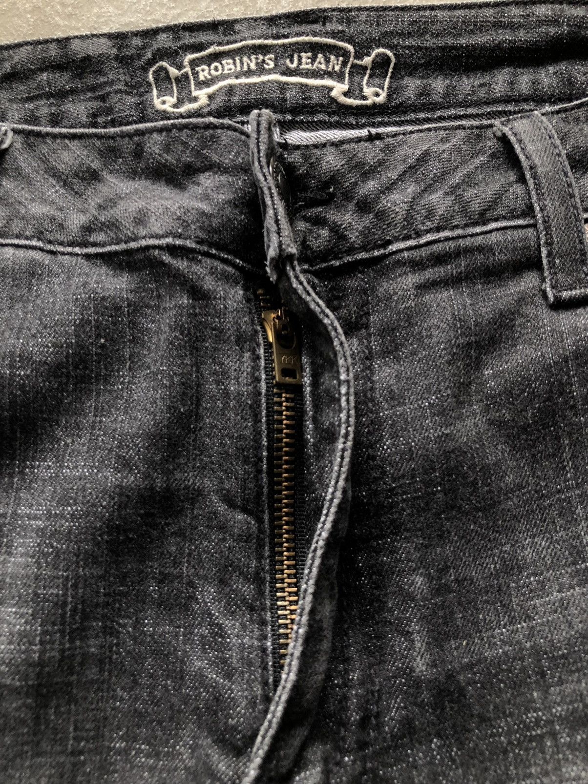 Designer Robin Jeans studded wing logo flap denim Size US 34 / EU 50 - 4 Thumbnail