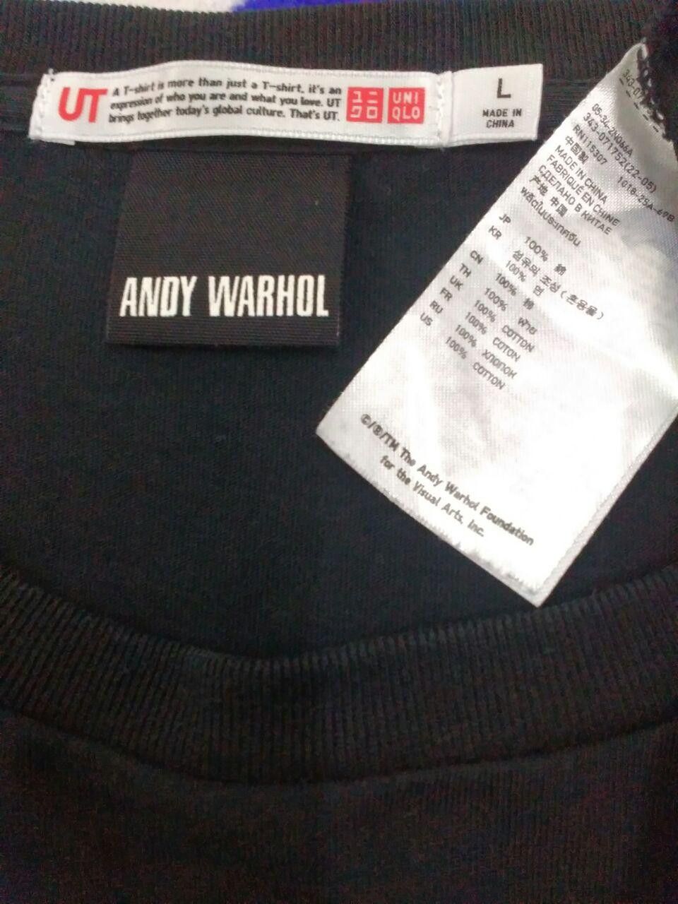 Andy Warhol × Jean-Michel Basquiat ANDY WARHOL Uniqlo T Size US L / EU 52-54 / 3 - 3 Thumbnail