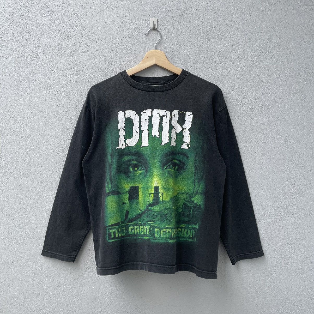 image of Rap Tees Vintage Bootleg Dmx Rapper Tee Shirt in Black, Men's (Size Small)