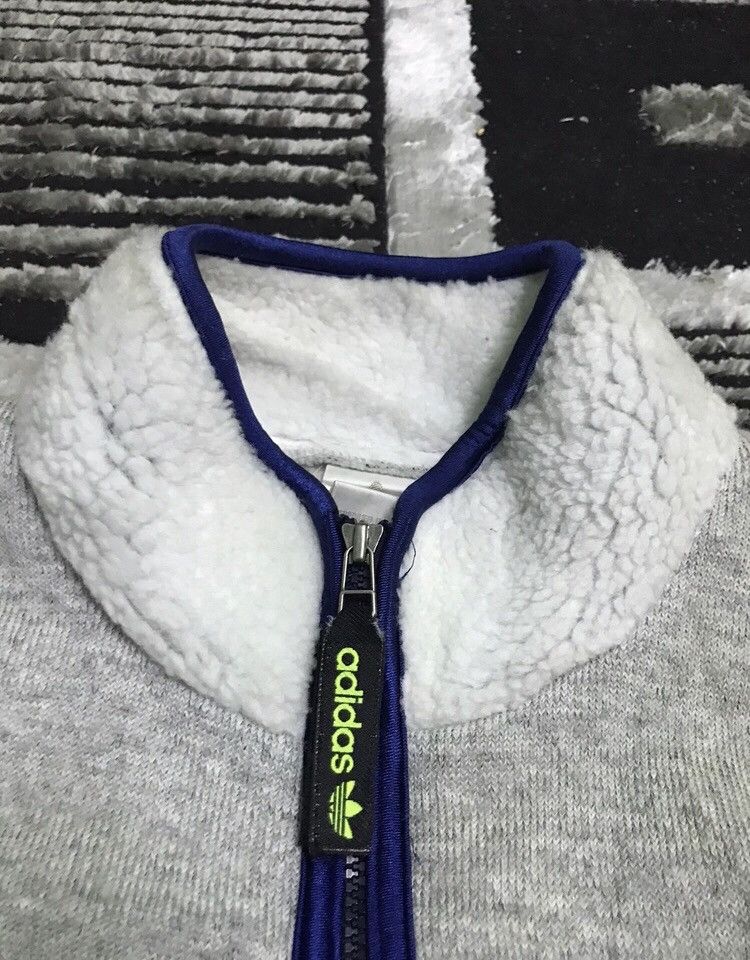 Vintage Vintage Adidas sherpa lining jacket Size US L / EU 52-54 / 3 - 6 Thumbnail