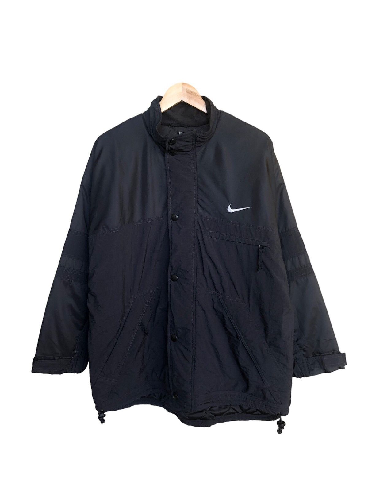 Nike 🥷🏿Vintage 90s Nike Small Swoosh Padded Jacket Size US L / EU 52-54 / 3 - 1 Thumbnail