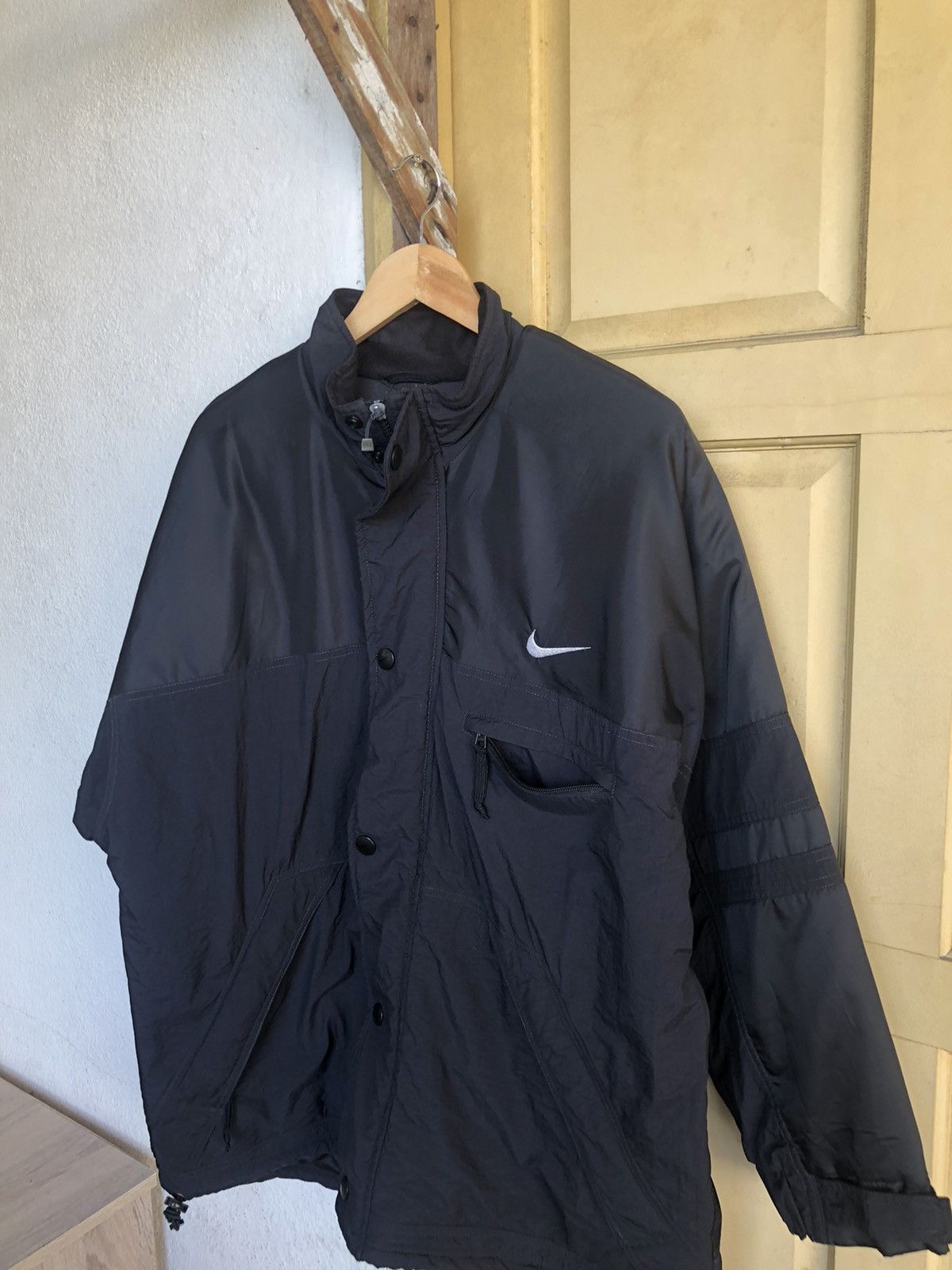 Nike 🥷🏿Vintage 90s Nike Small Swoosh Padded Jacket Size US L / EU 52-54 / 3 - 13 Thumbnail