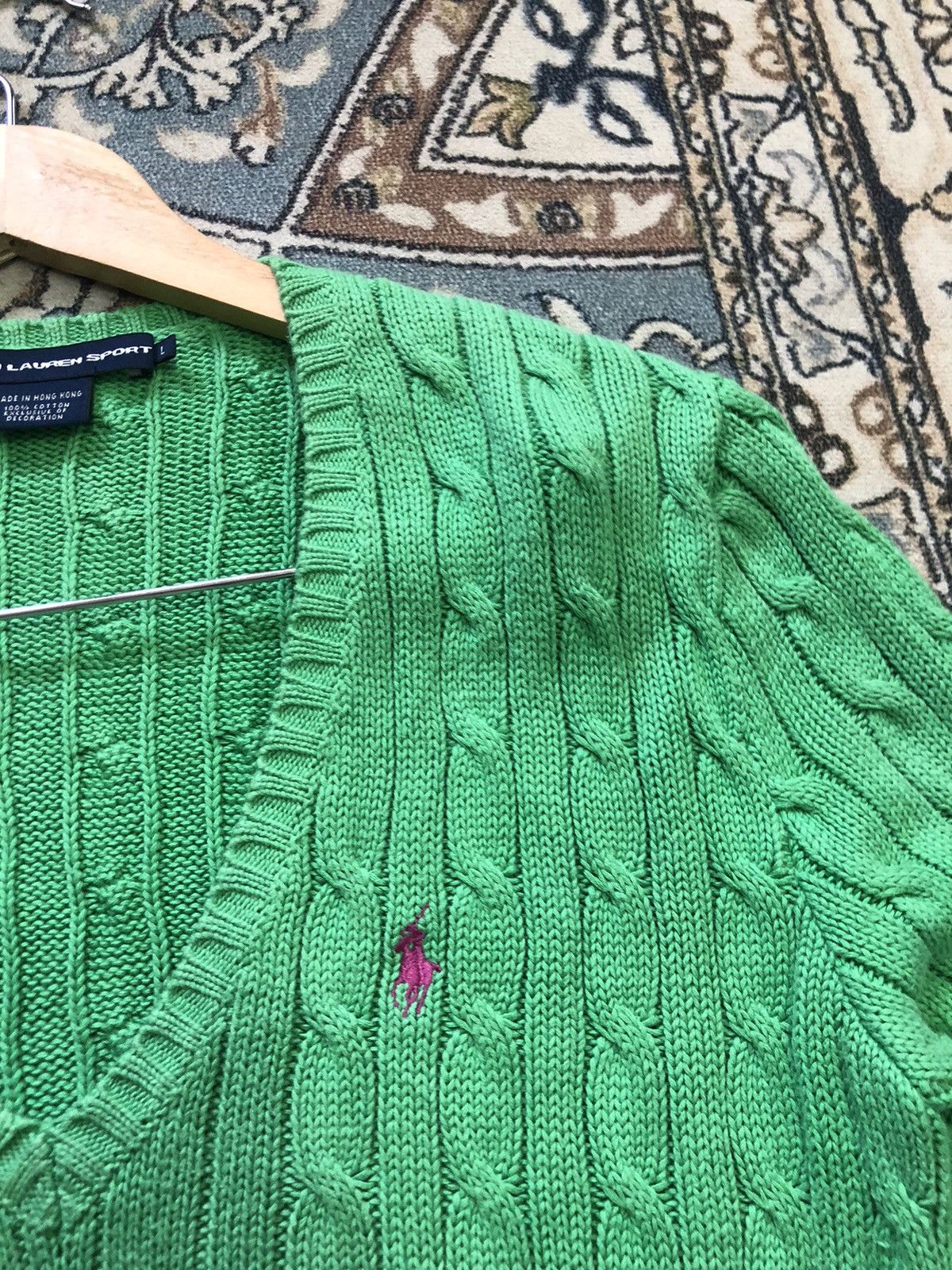 Polo Ralph Lauren Vintage Ralph Lauren Sport Knit Gaudy Cardigan Women Size L / US 10 / IT 46 - 7 Thumbnail