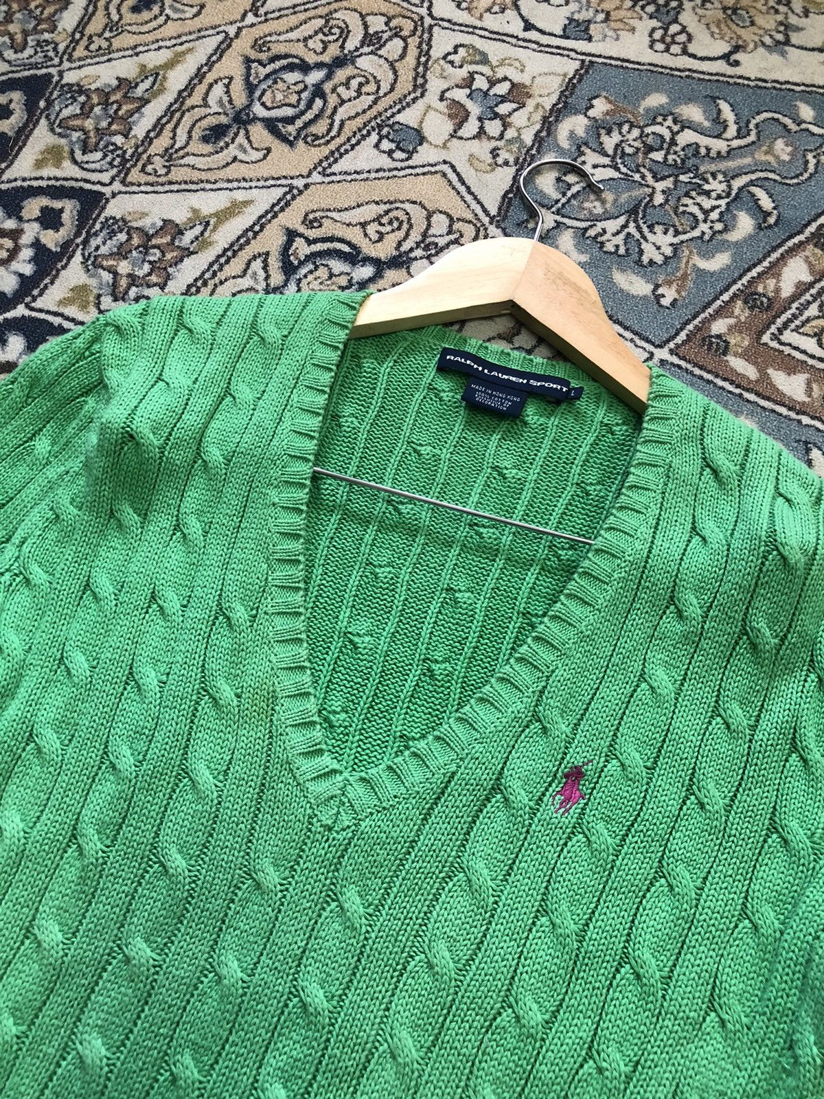 Polo Ralph Lauren Vintage Ralph Lauren Sport Knit Gaudy Cardigan Women Size L / US 10 / IT 46 - 14 Thumbnail