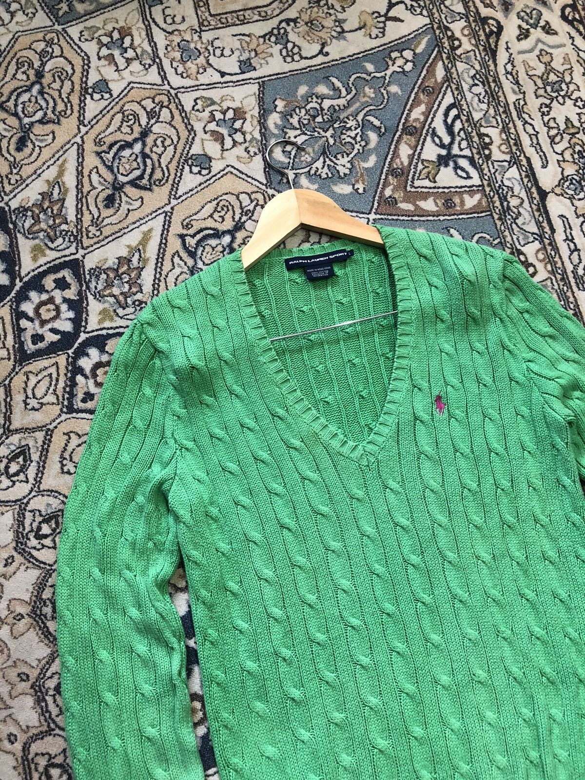 Polo Ralph Lauren Vintage Ralph Lauren Sport Knit Gaudy Cardigan Women Size L / US 10 / IT 46 - 3 Thumbnail
